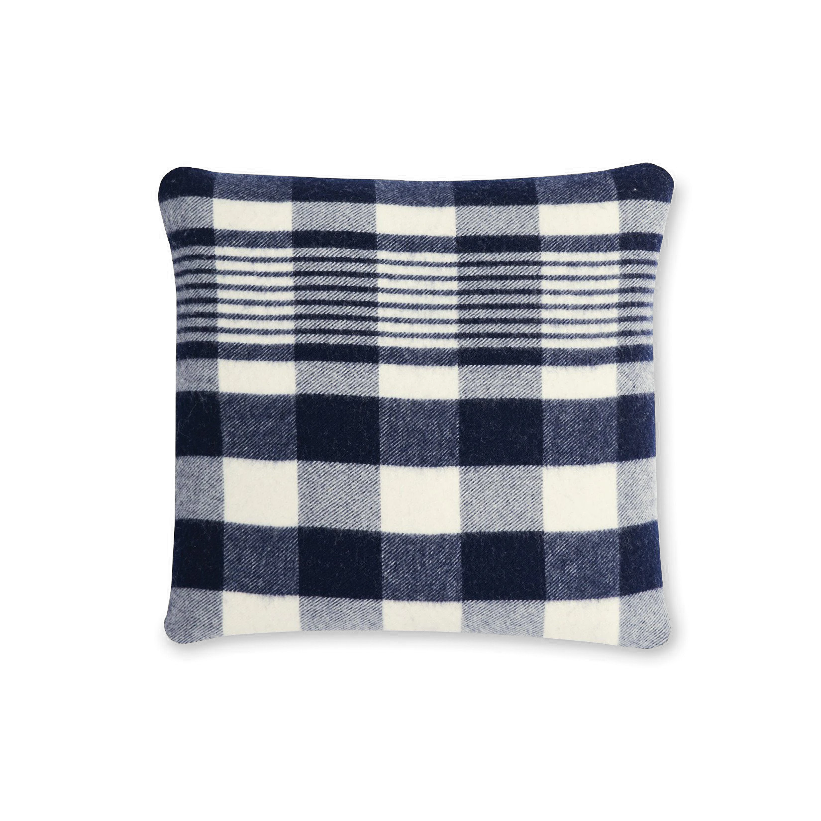 plaid %28navy%29 pillow