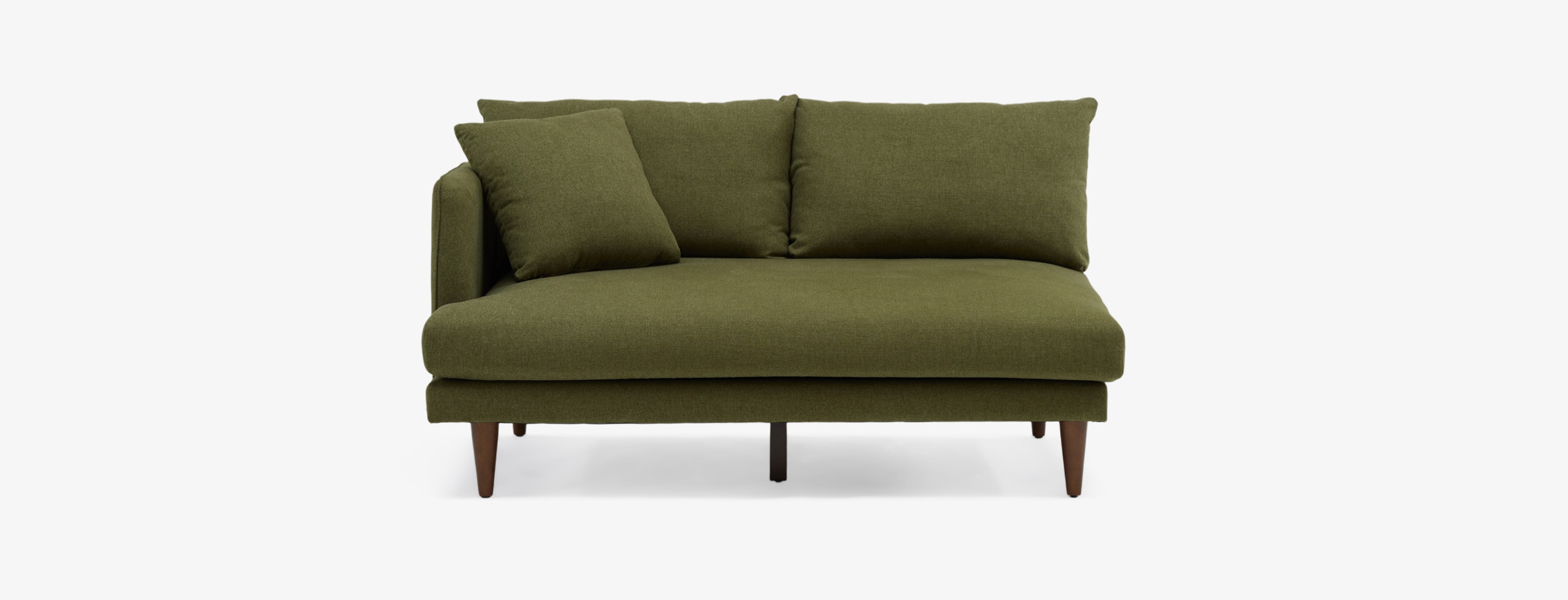 Lewis Single Arm Loveseat Faithful Olive