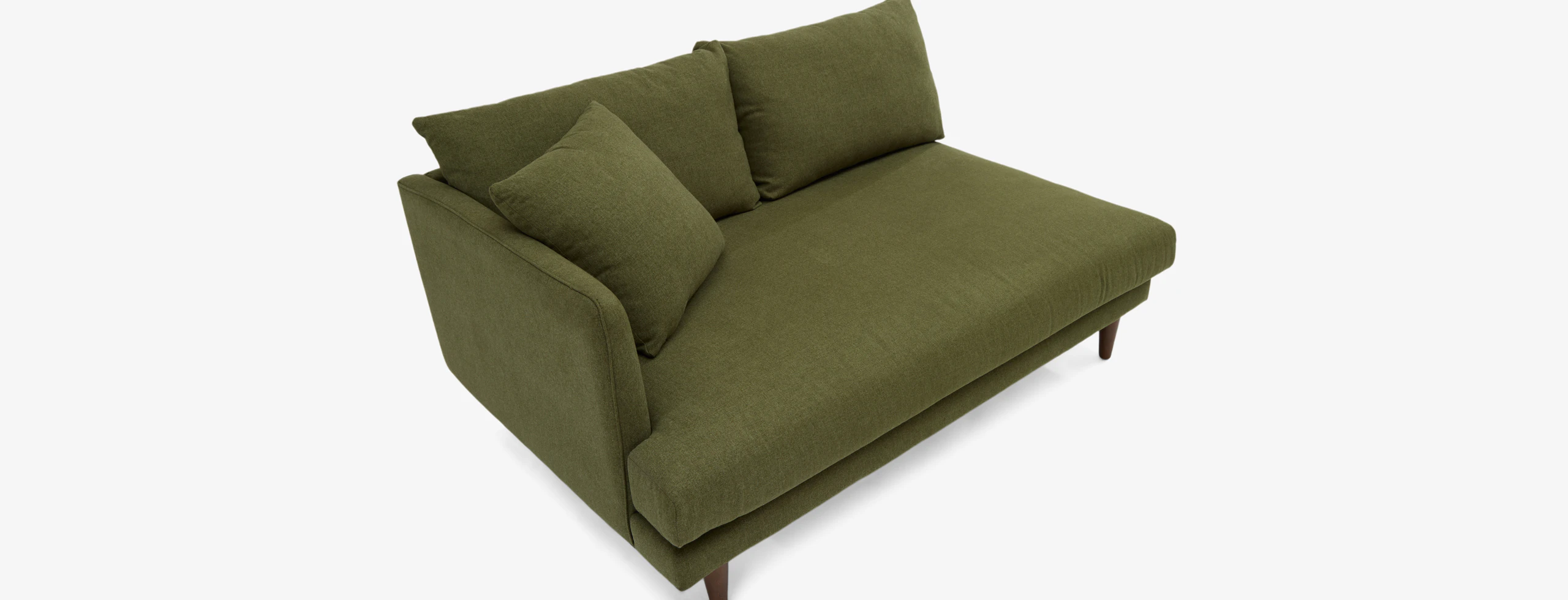 Lewis Single Arm Loveseat Faithful Olive