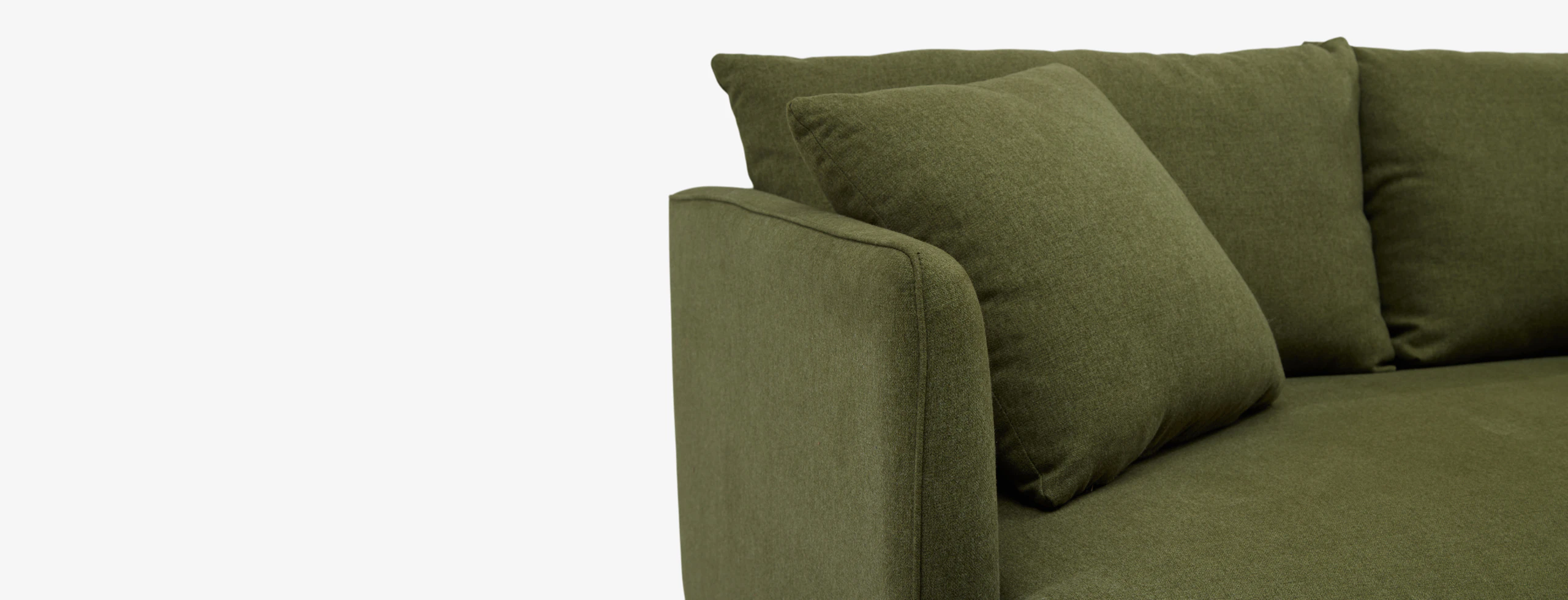 Lewis Single Arm Loveseat Faithful Olive