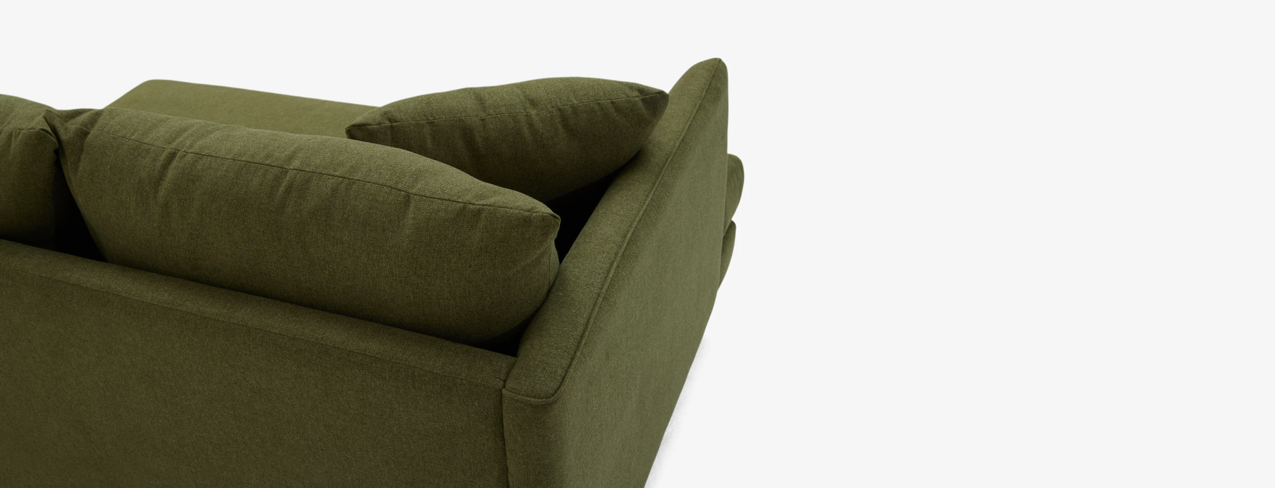 Lewis Single Arm Loveseat Faithful Olive