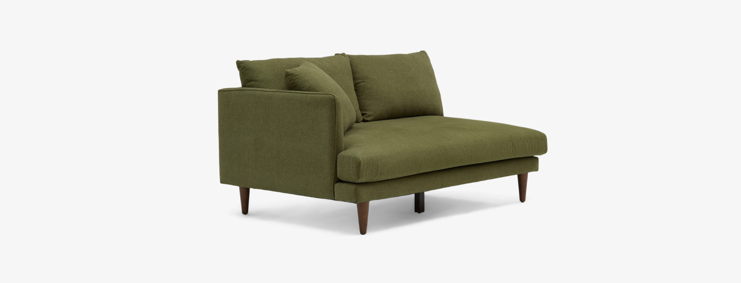 Lewis Single Arm Loveseat Faithful Olive