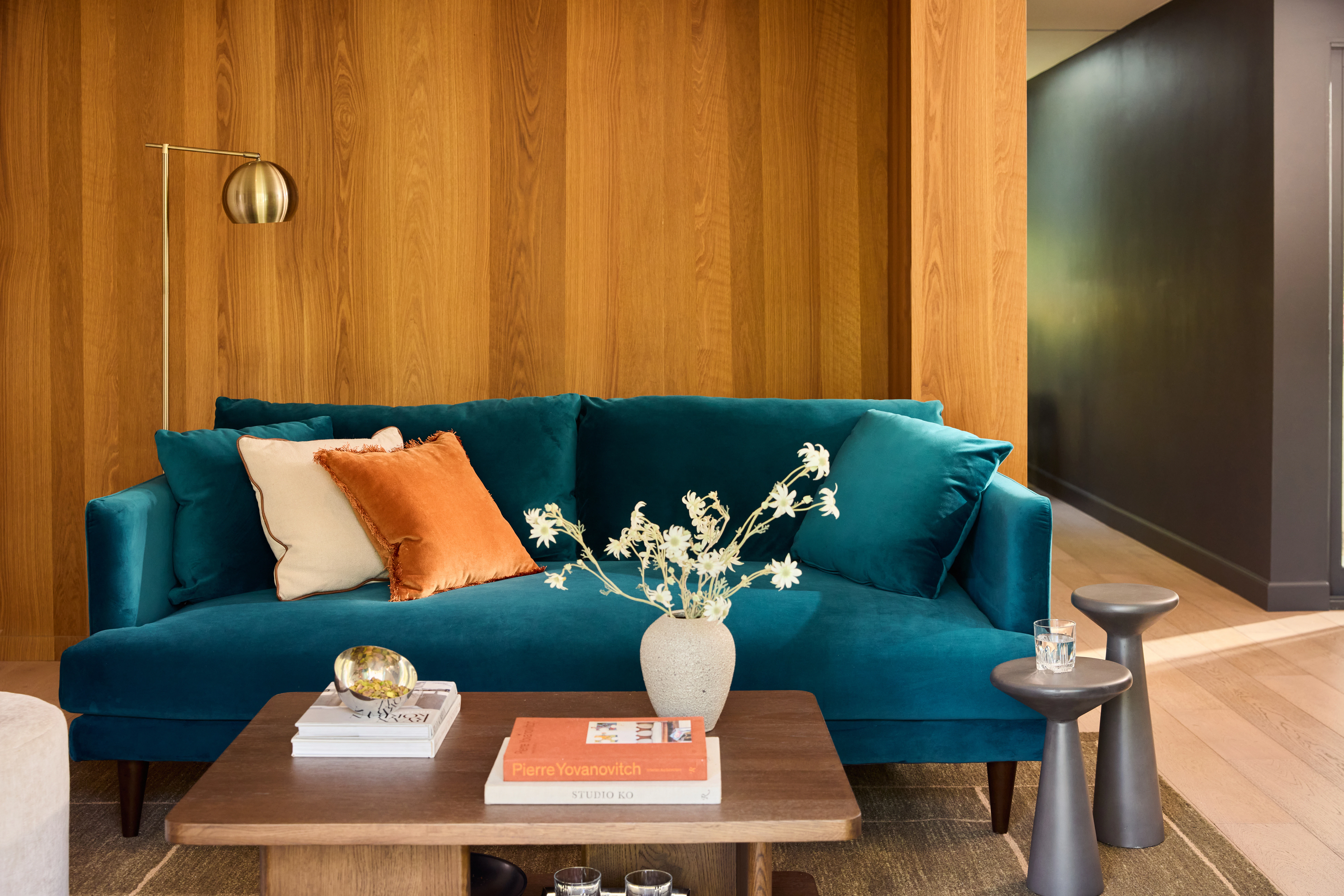 Lewis Sofa Royal Peacok
