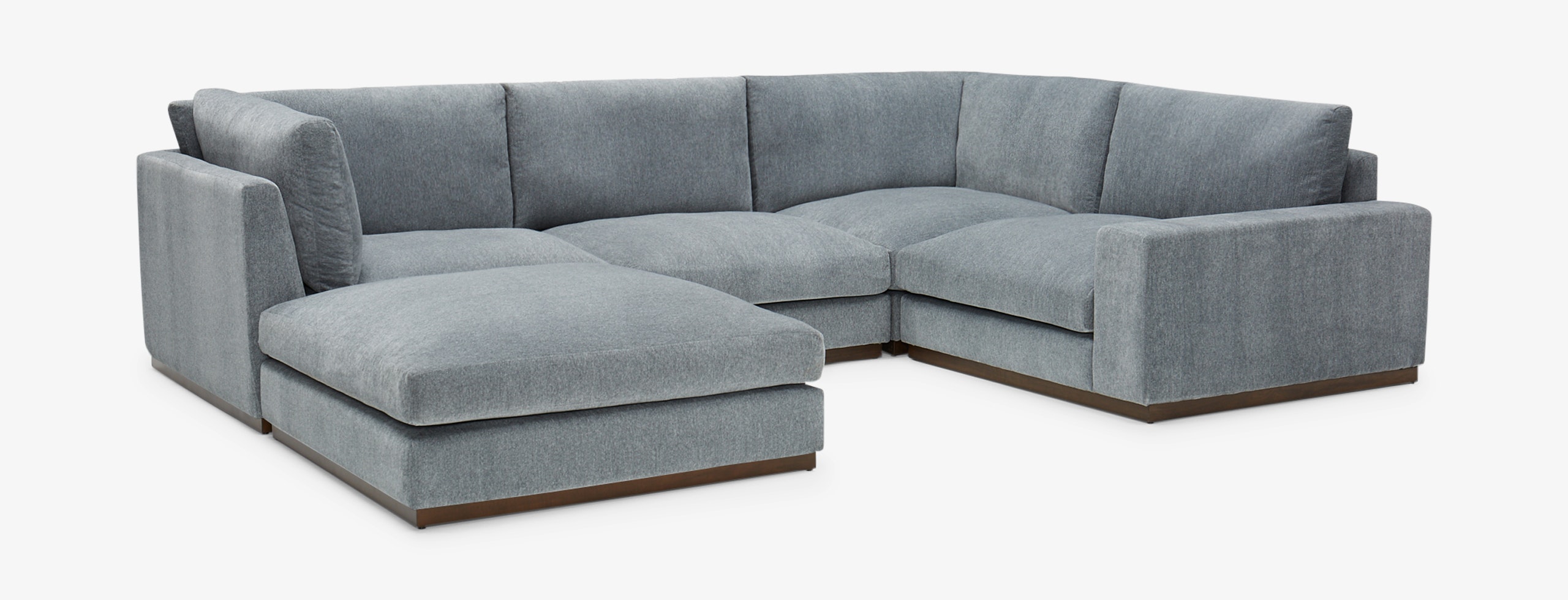 Holt Modular Sofa Bumper Sectional Synergy Pewter