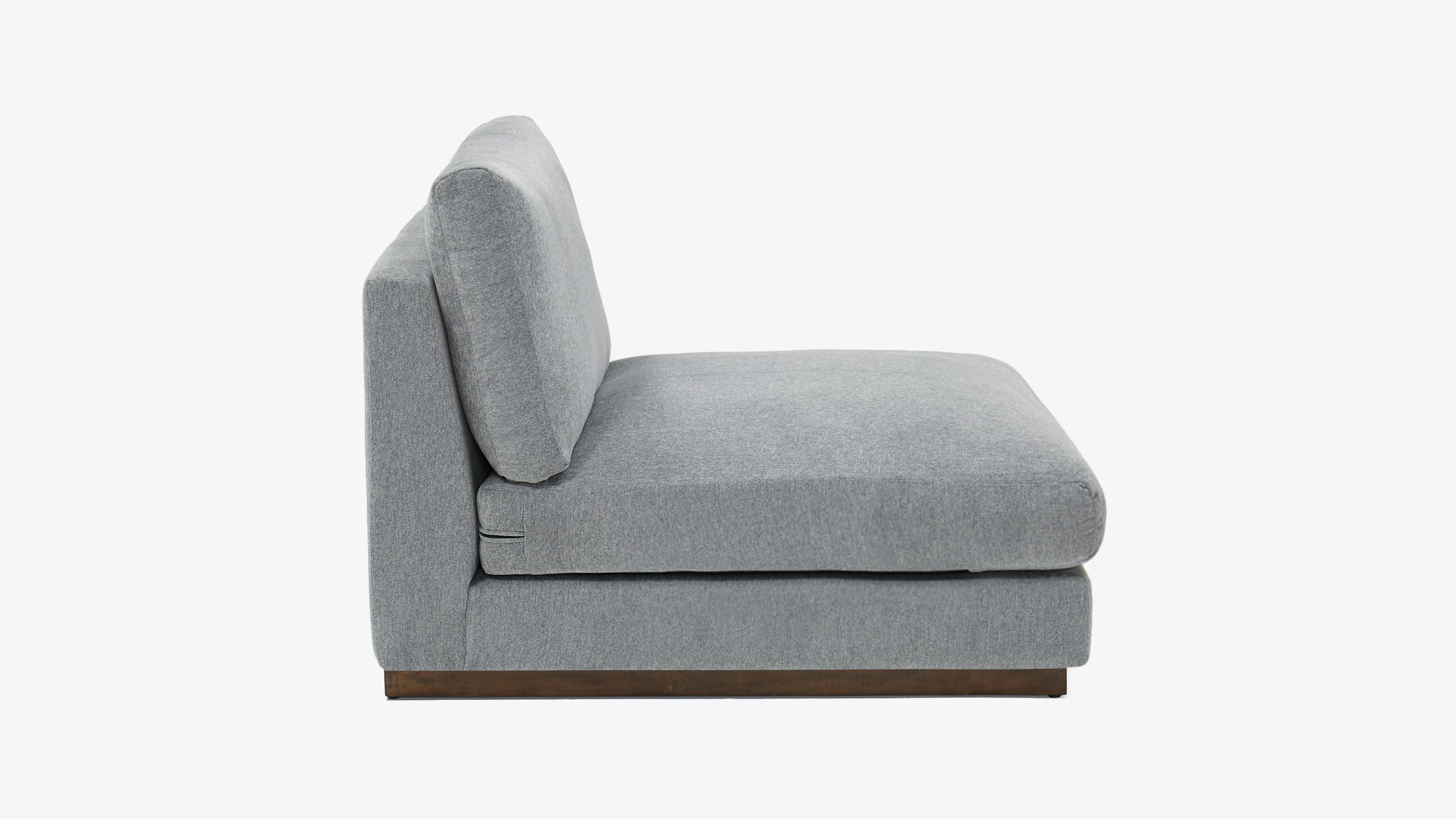 Holt Armless Chair Synergy Pewter