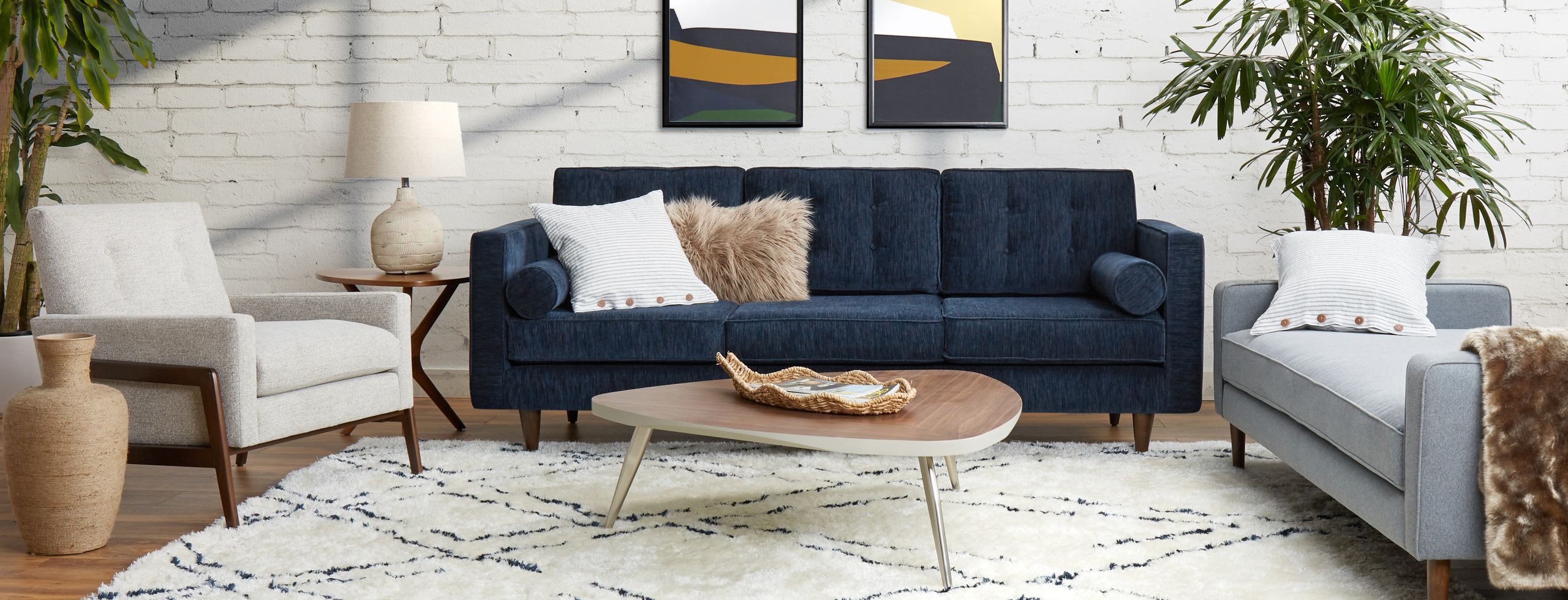 Braxton Sofa Bentley Indigo Flip