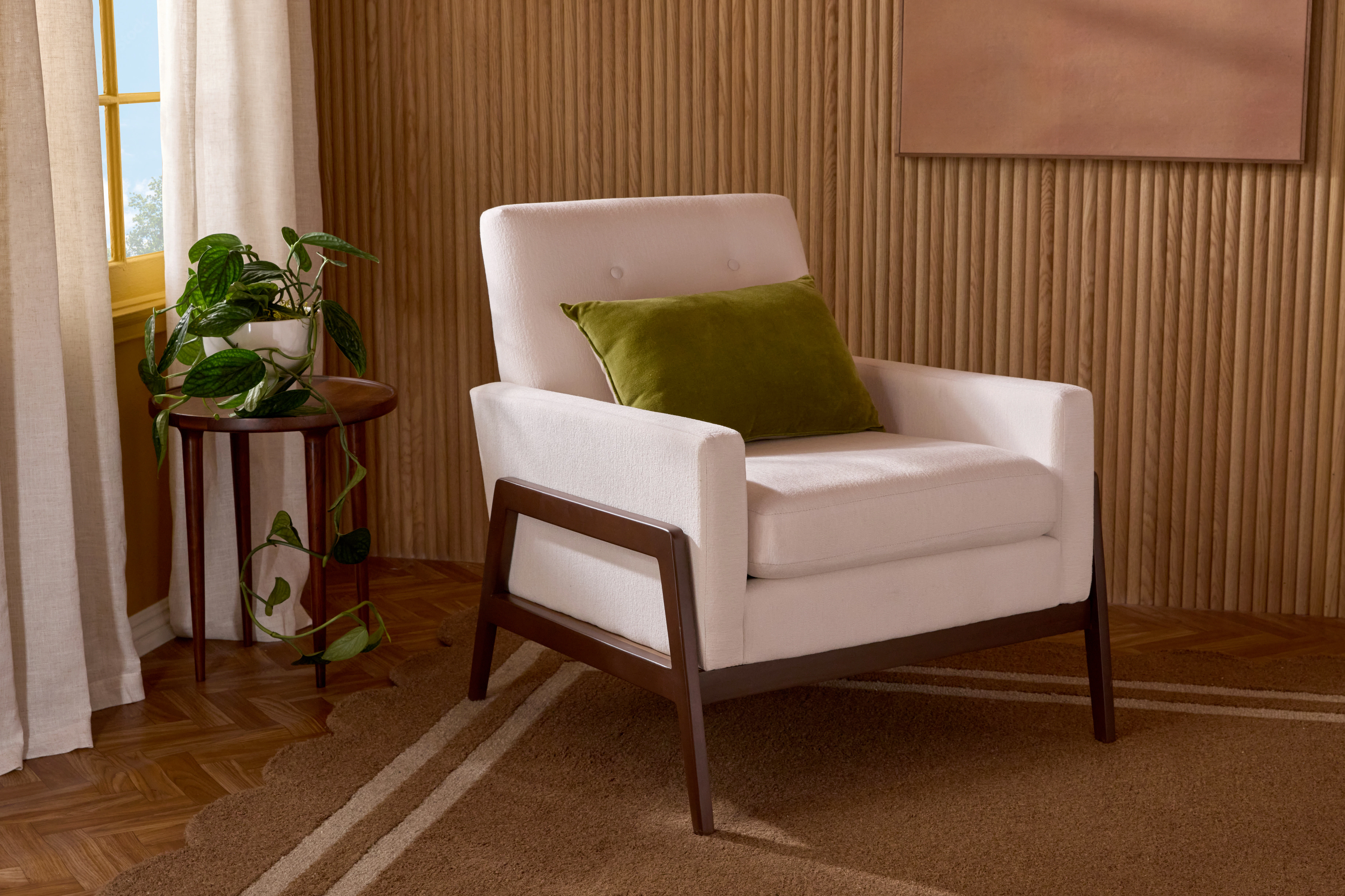 Clyde Chair Sunbrella Loft White