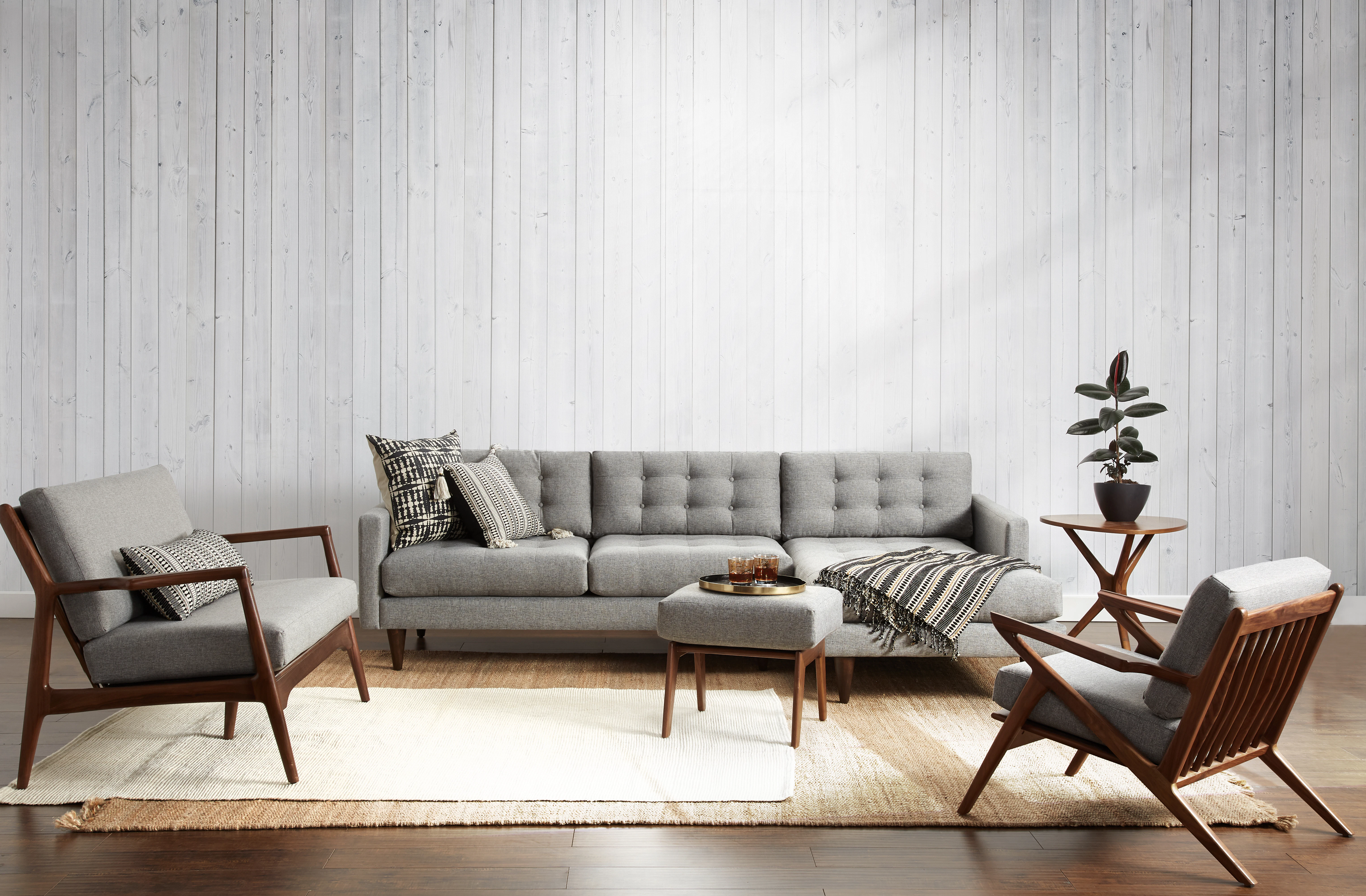 Eliot Sectional Taylor Felt Grey