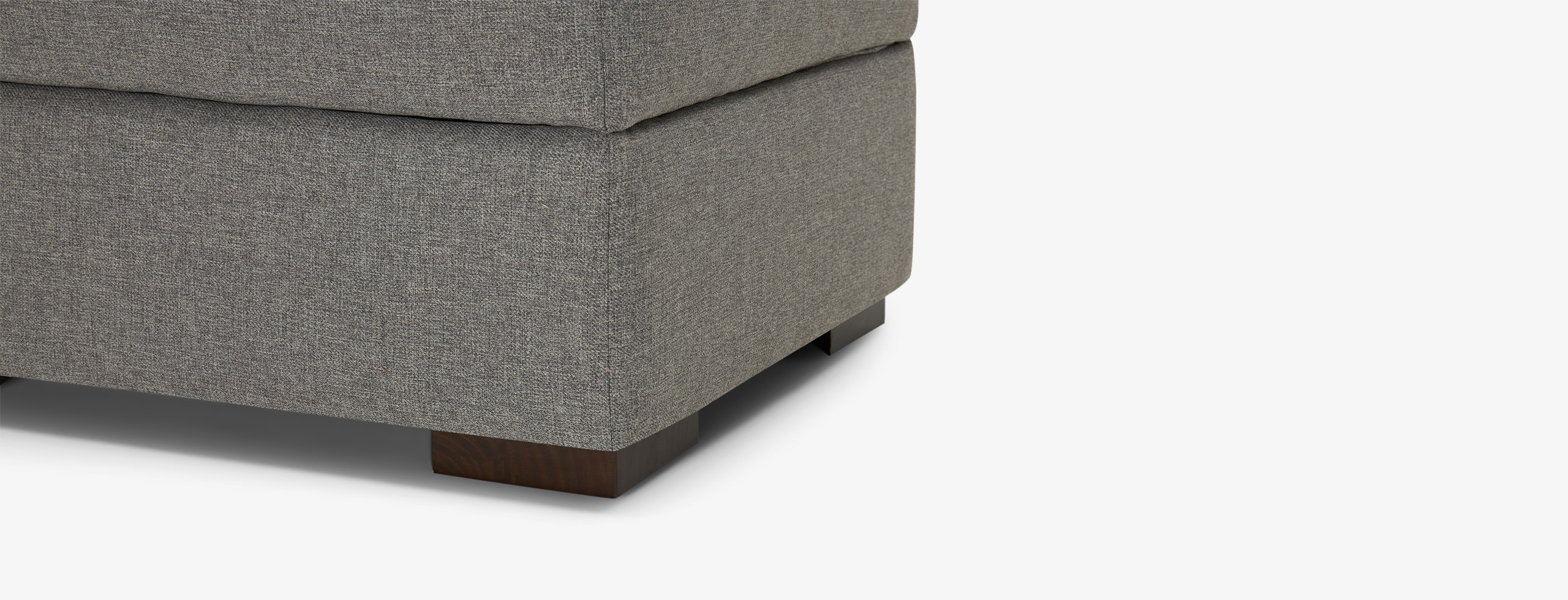 Antonio Storage Ottoman Taylor Felt Grey