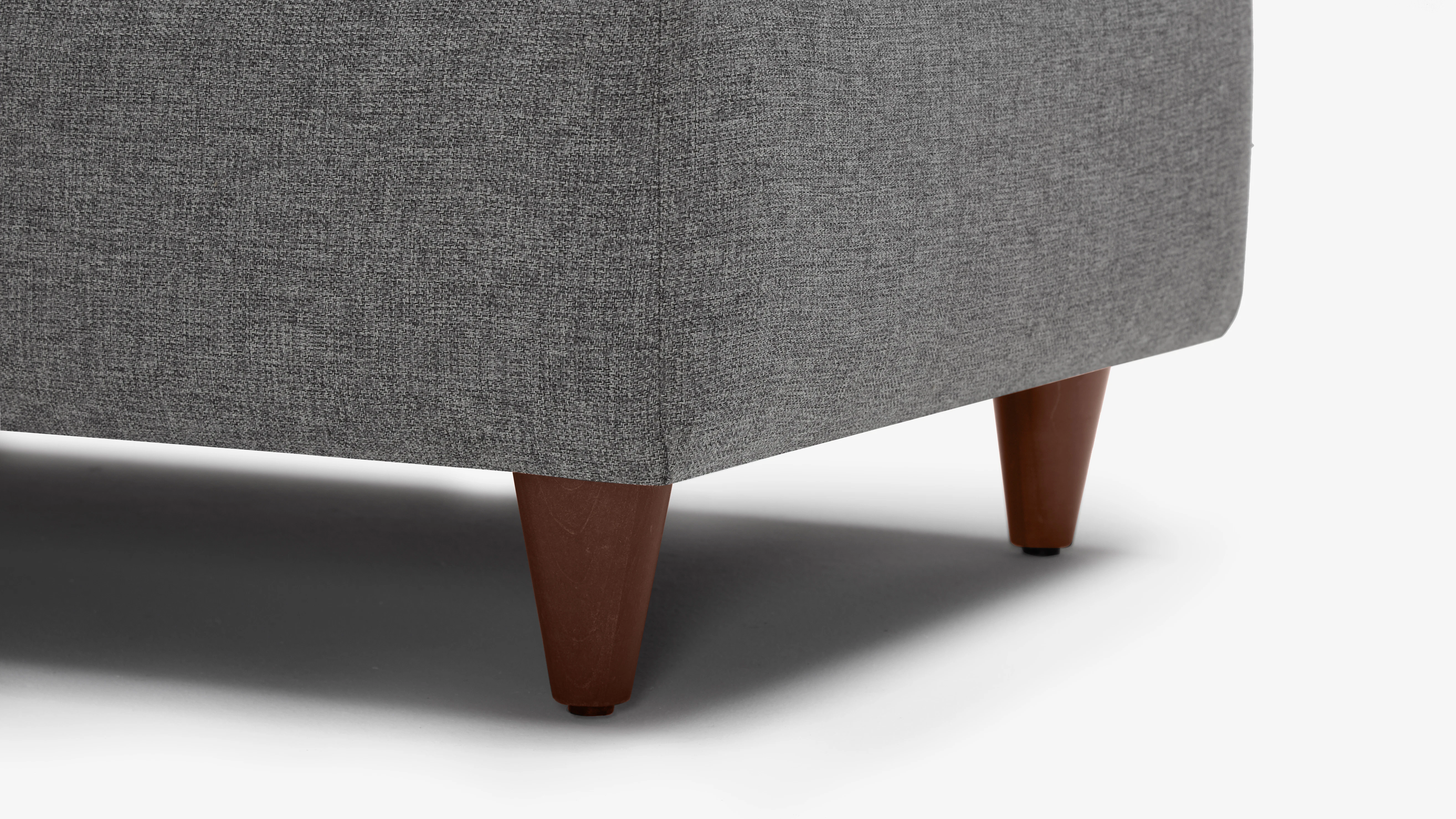 Hughes Storage Ottoman Taylor Felt Grey