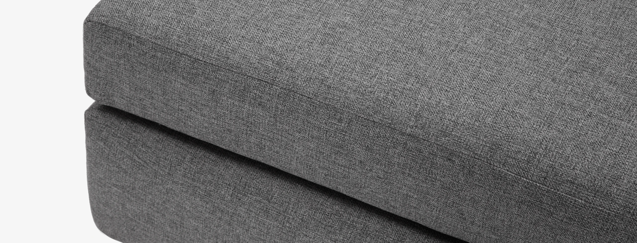Hughes Storage Ottoman Taylor Felt Grey