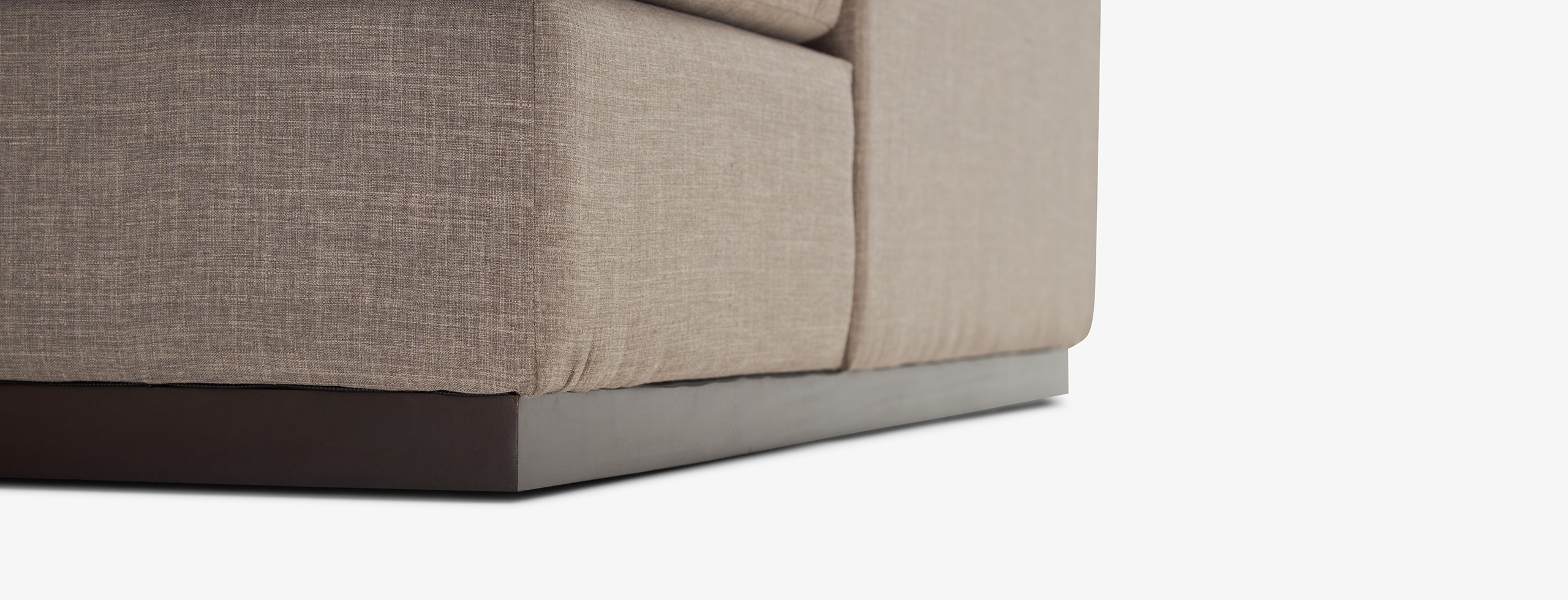 Holt Single Arm Storage Chaise Chance Platinum