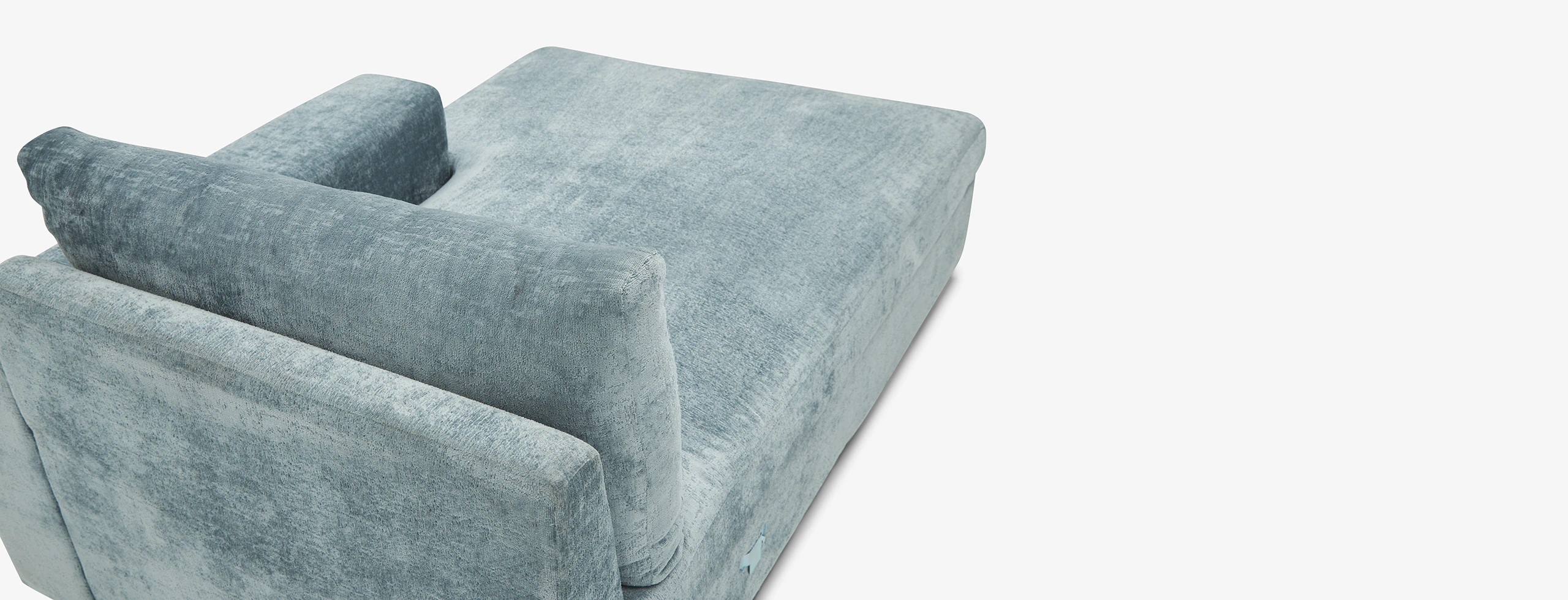 Holt Single Arm Storage Chaise Plush Mist