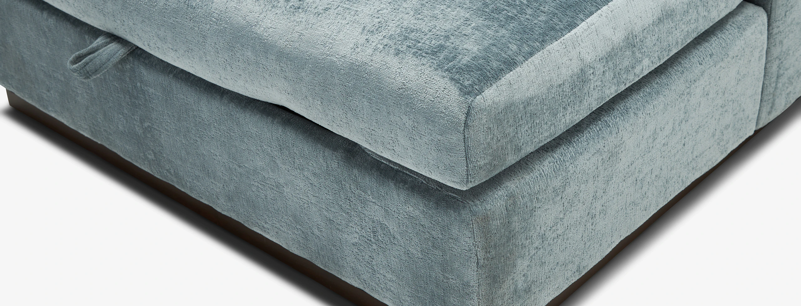 Holt Single Arm Storage Chaise Plush Mist
