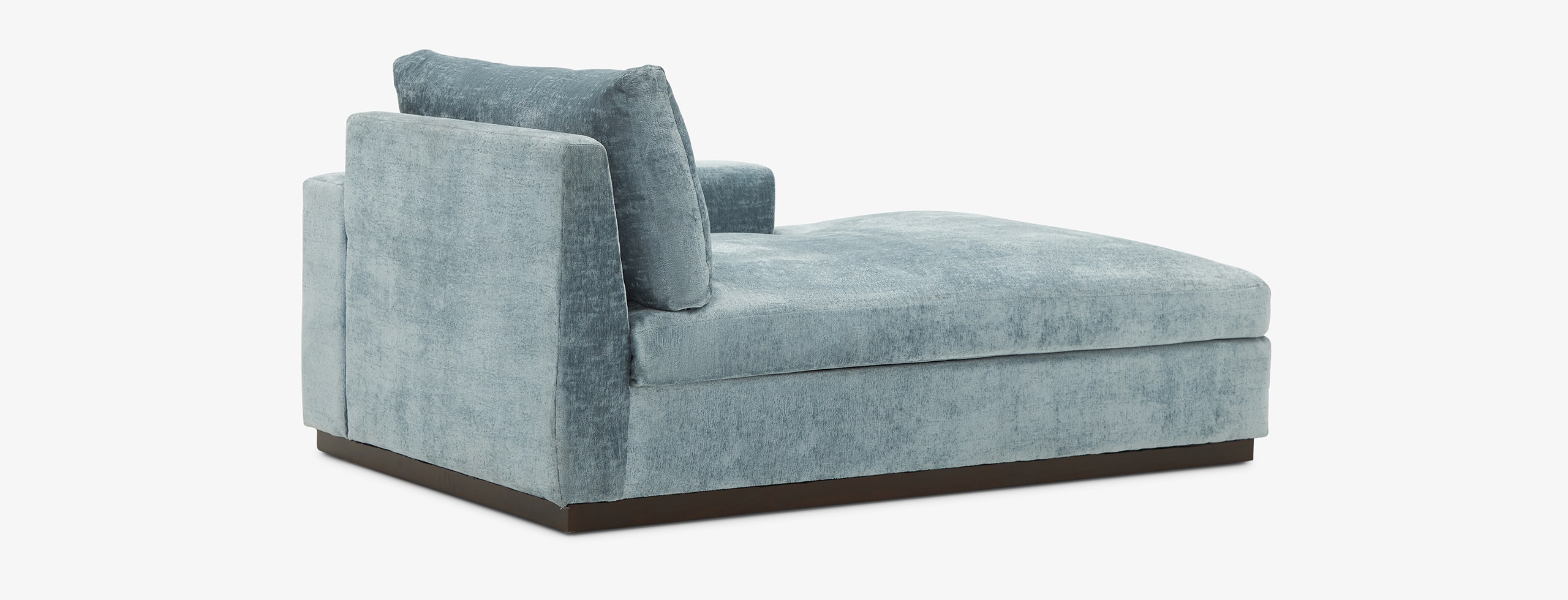Holt Single Arm Storage Chaise Plush Mist