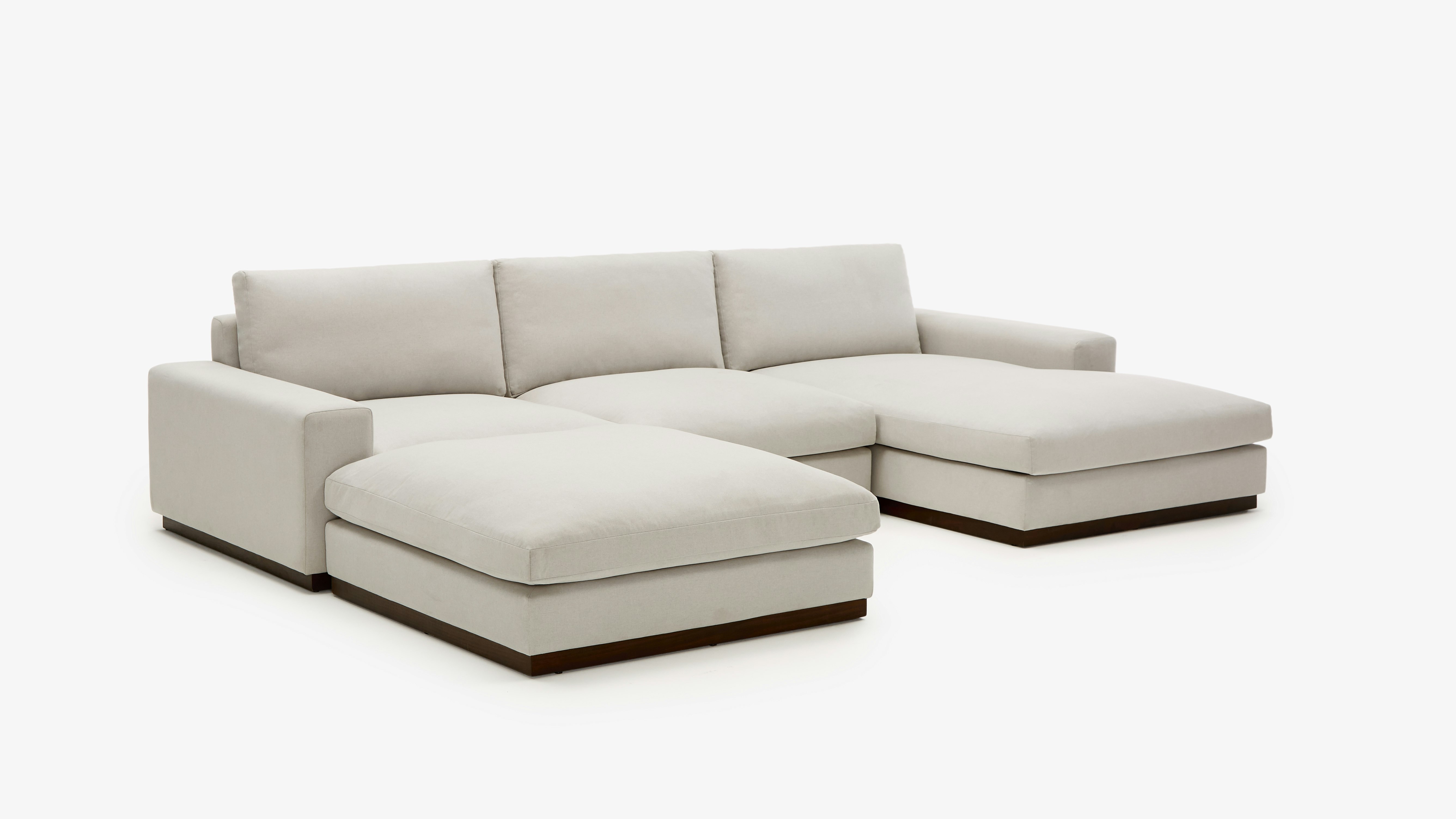 Holt Modular Sofa Bumper Sectional Devon Platinum