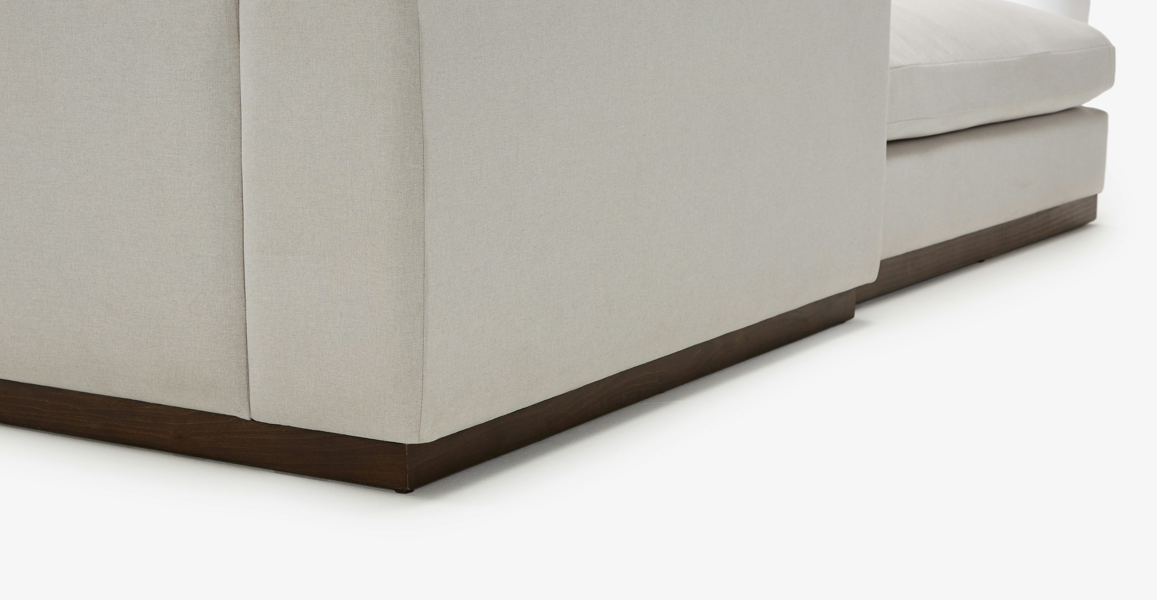 Holt Modular Sofa Bumper Sectional Devon Platinum