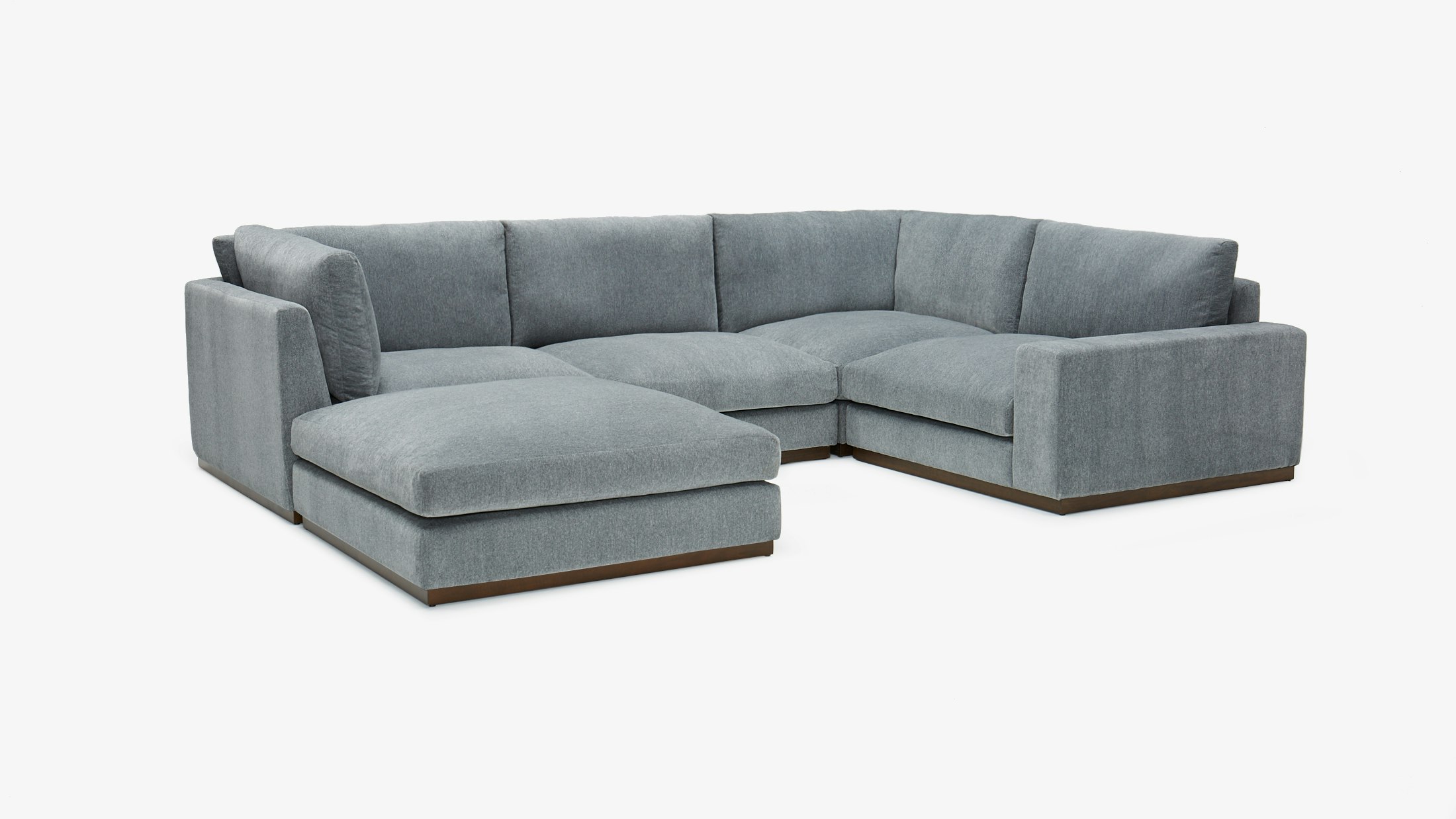 Holt Modular Sofa Bumper Sectional Synergy Pewter