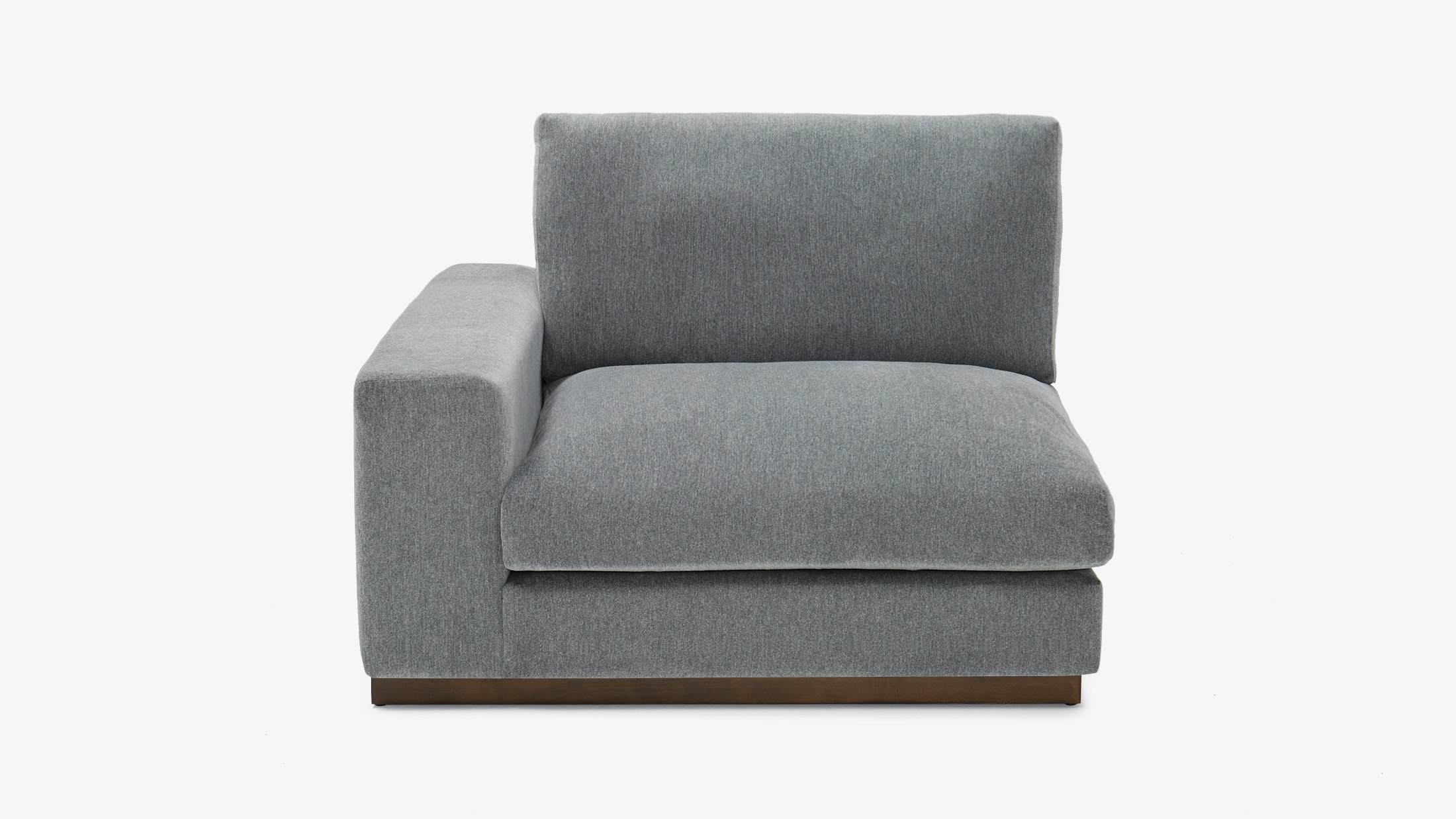 Holt Single Arm Chair Synergy Pewter Left