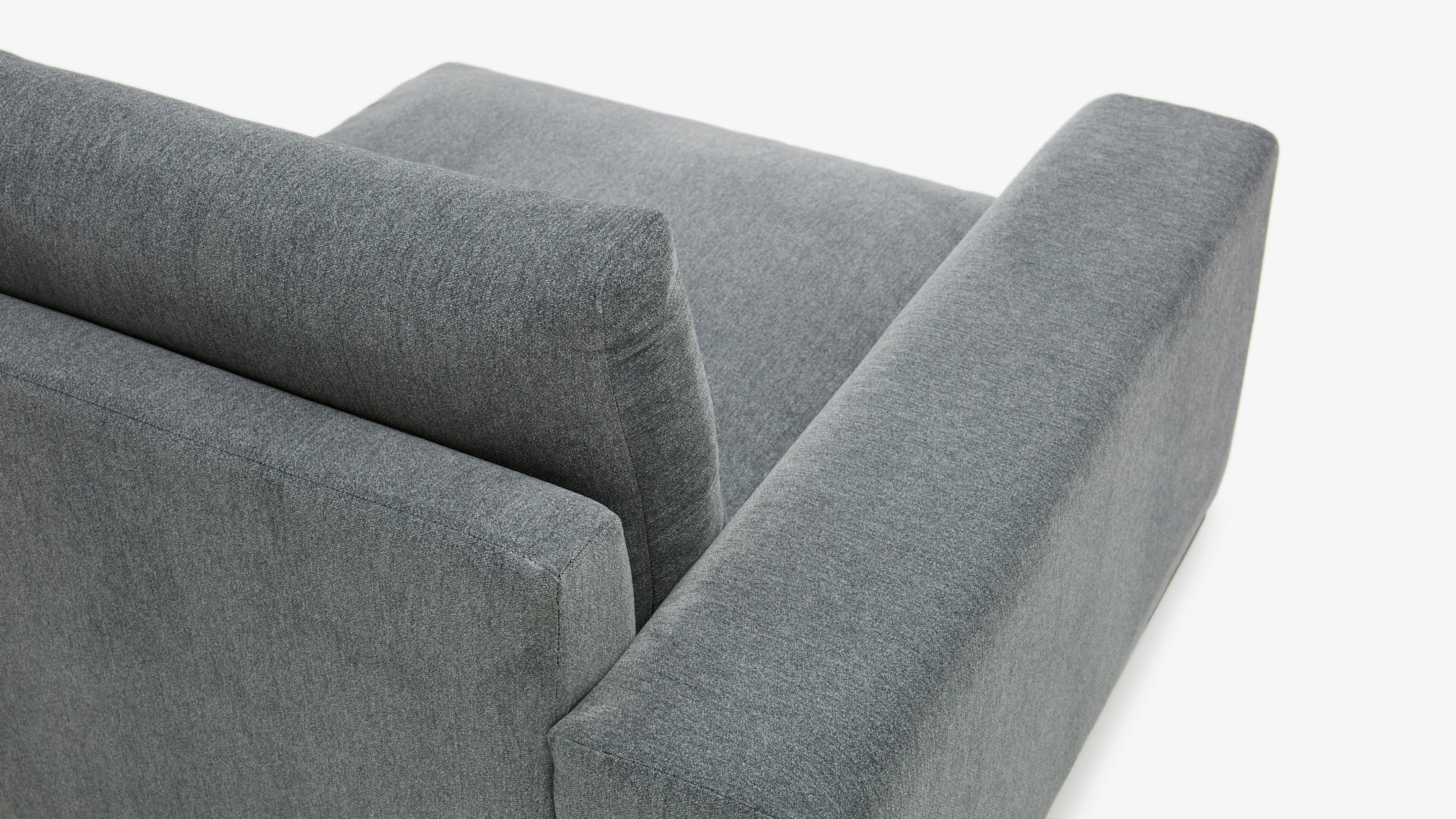 Holt Single Arm Chair Synergy Pewter Left