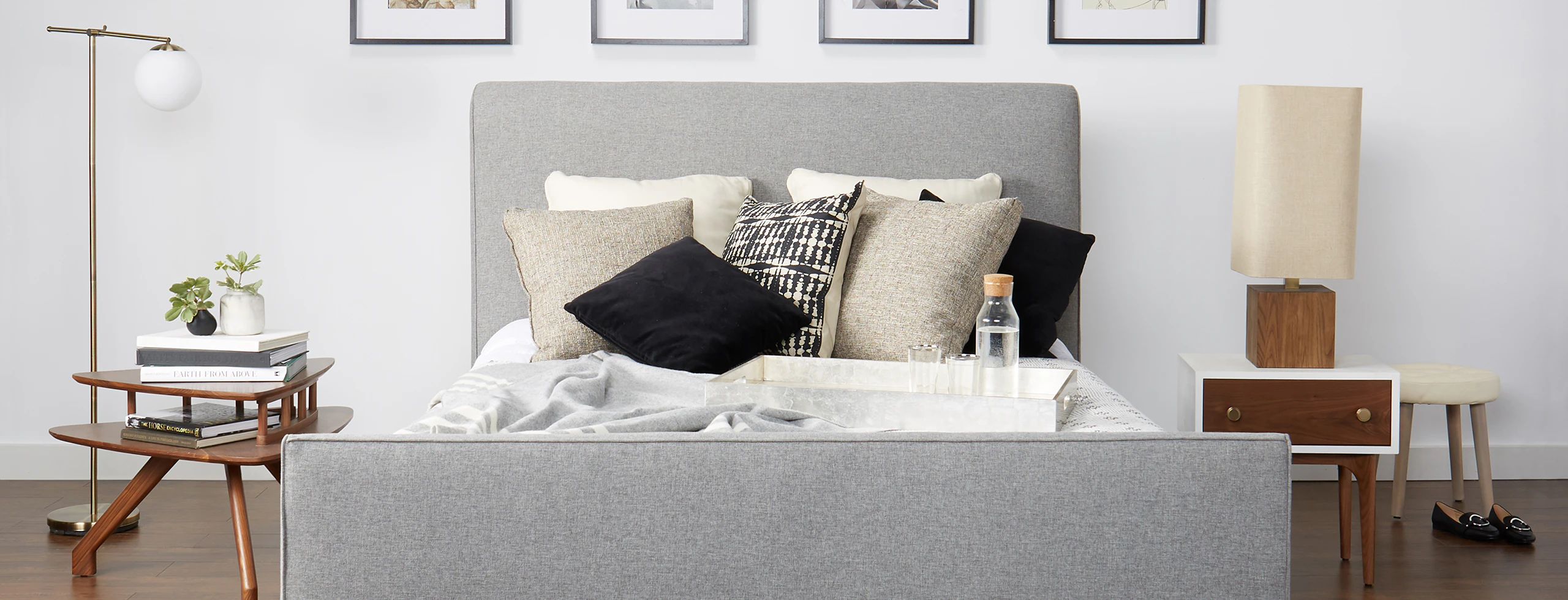 Margot Bed Taylor Felt Grey