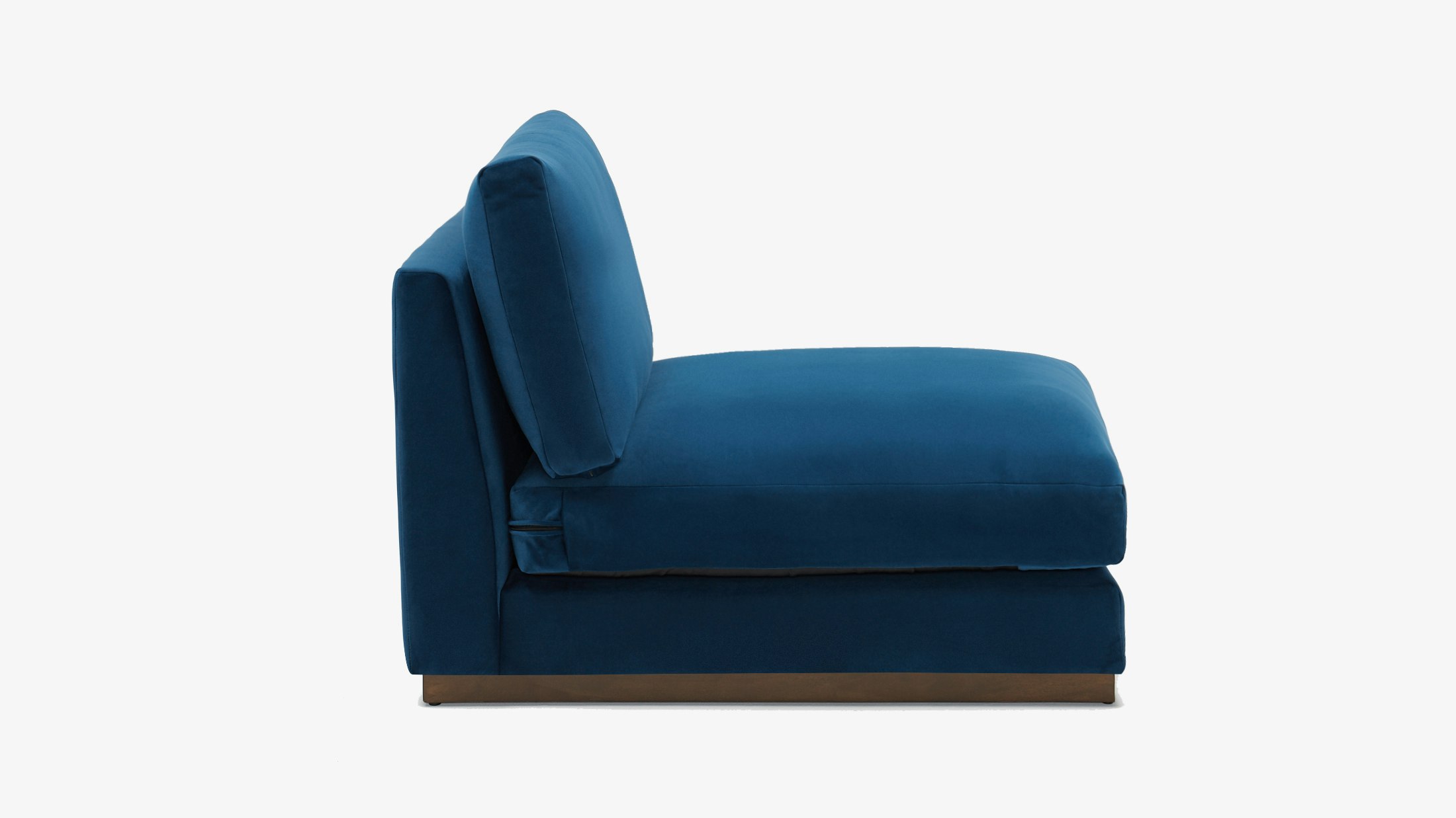 Holt Armless Chair Royale Cobalt