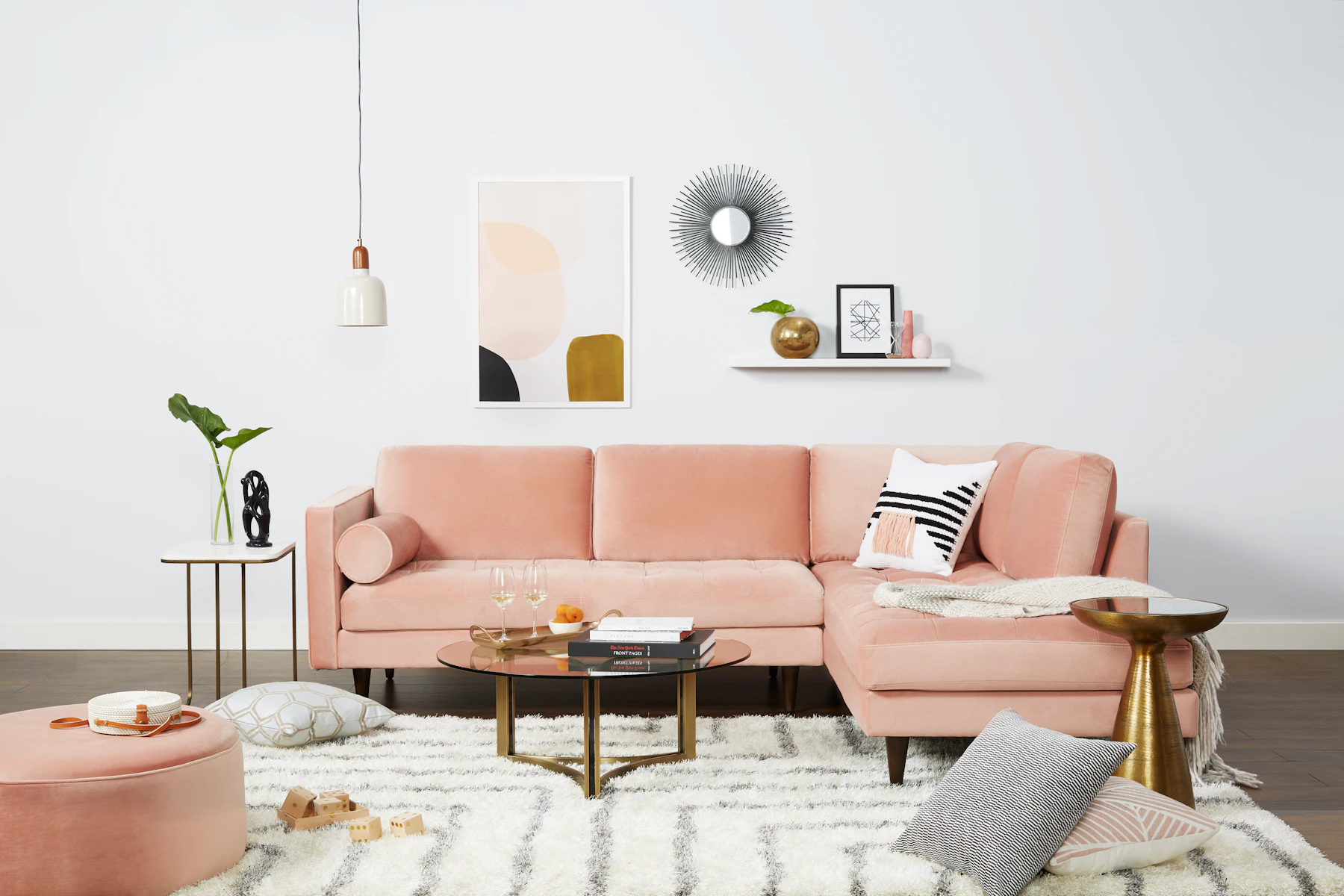 Briar Sectional with Bumper (2 piece)