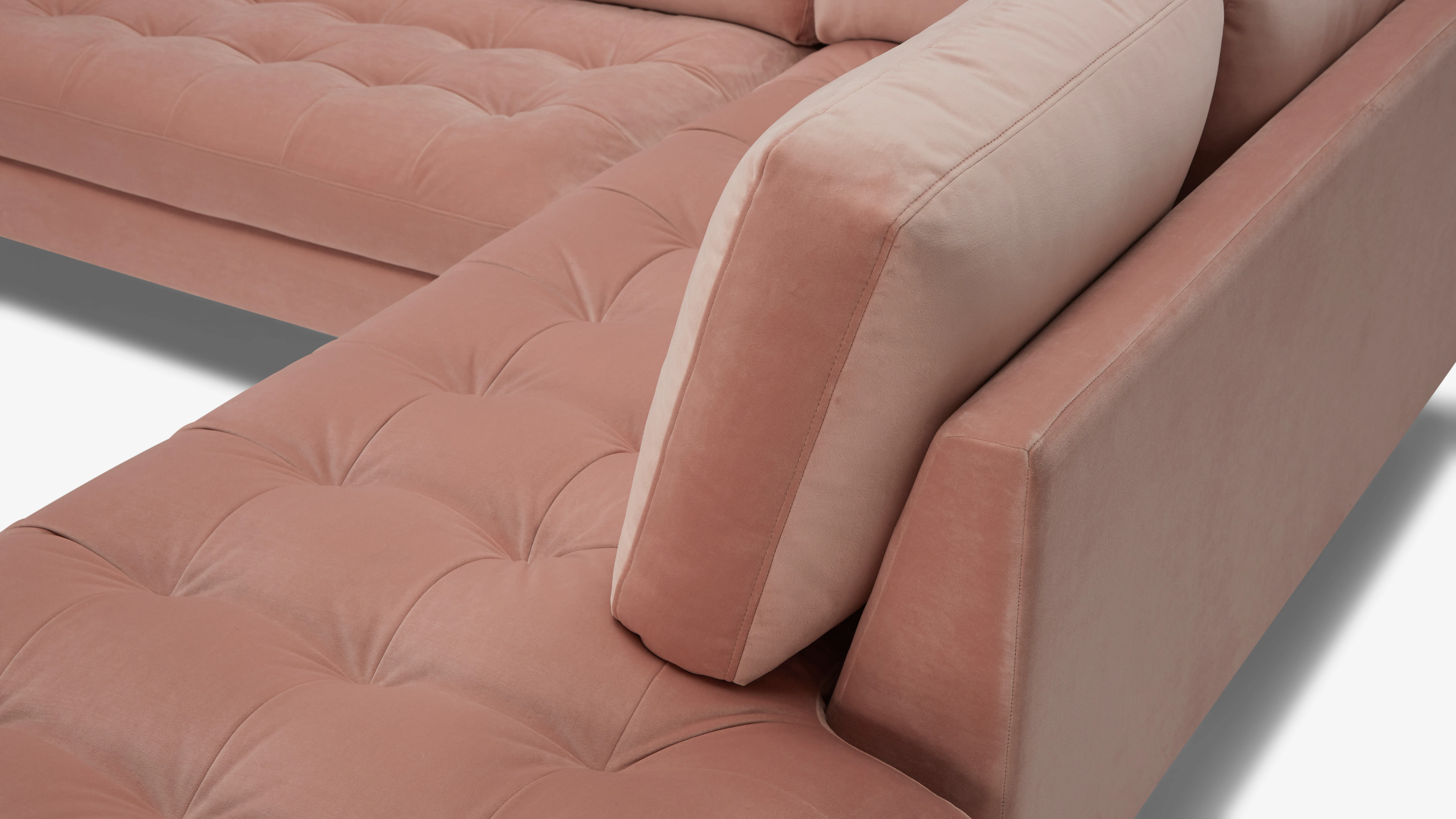 Hero Briar Bumper Sectional Royale Blush