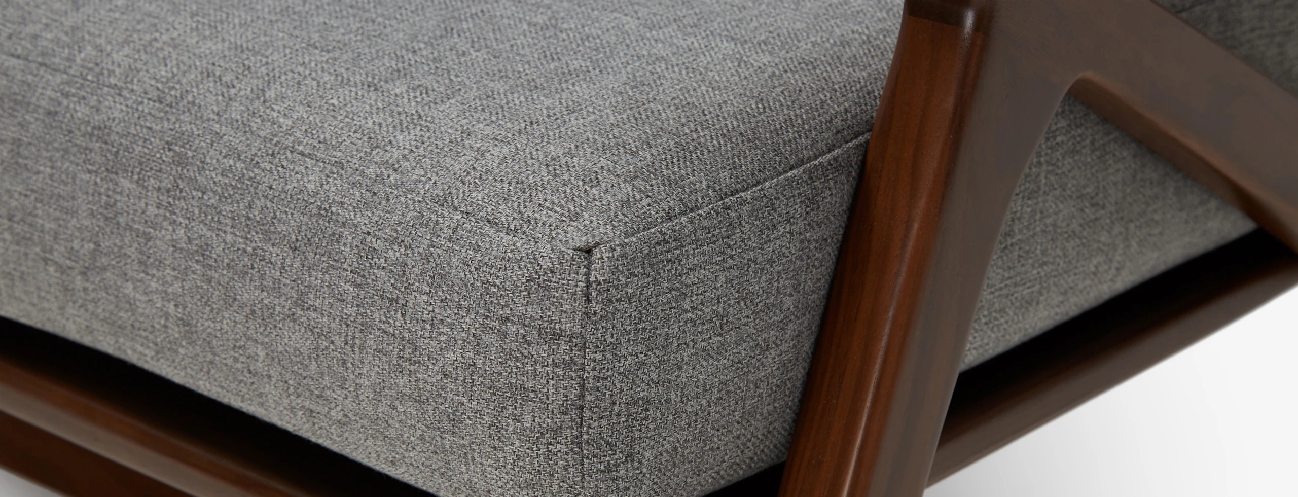 Soto Concave Loveseat Taylor Felt Grey