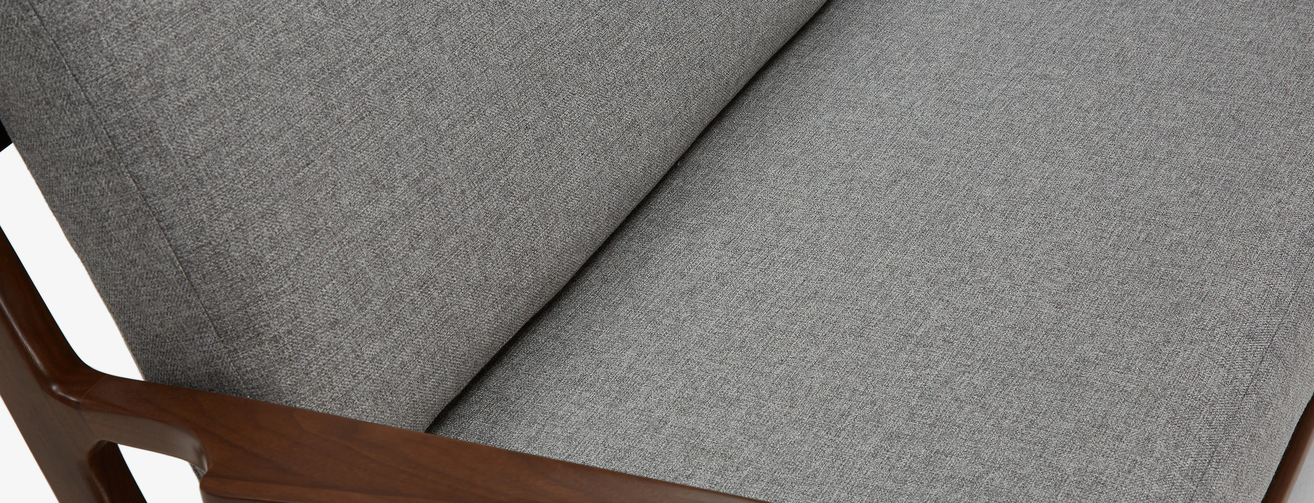 Soto Concave Loveseat Taylor Felt Grey
