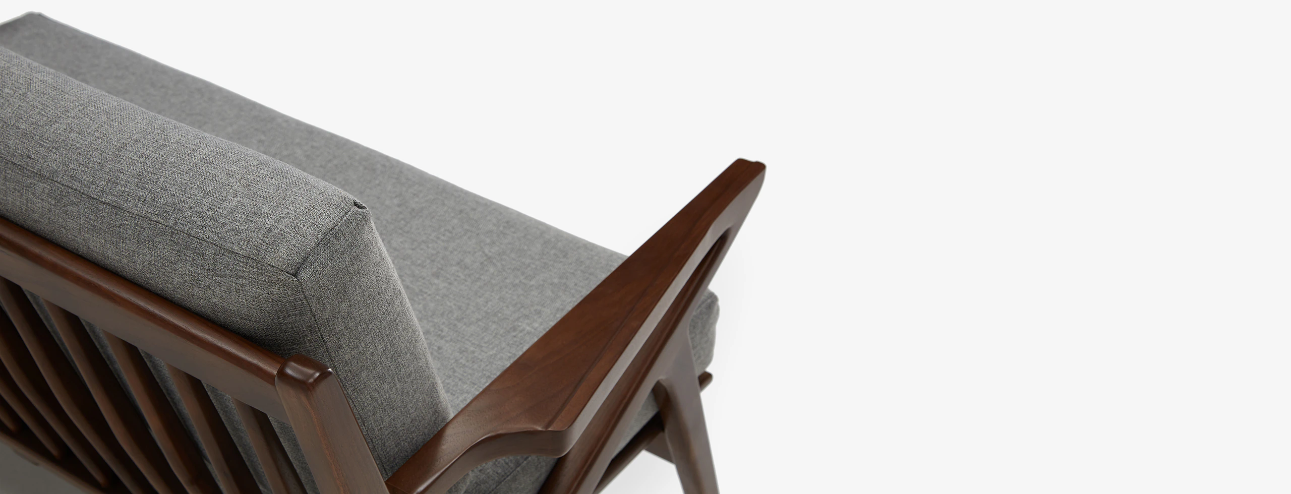Soto Concave Loveseat Taylor Felt Grey
