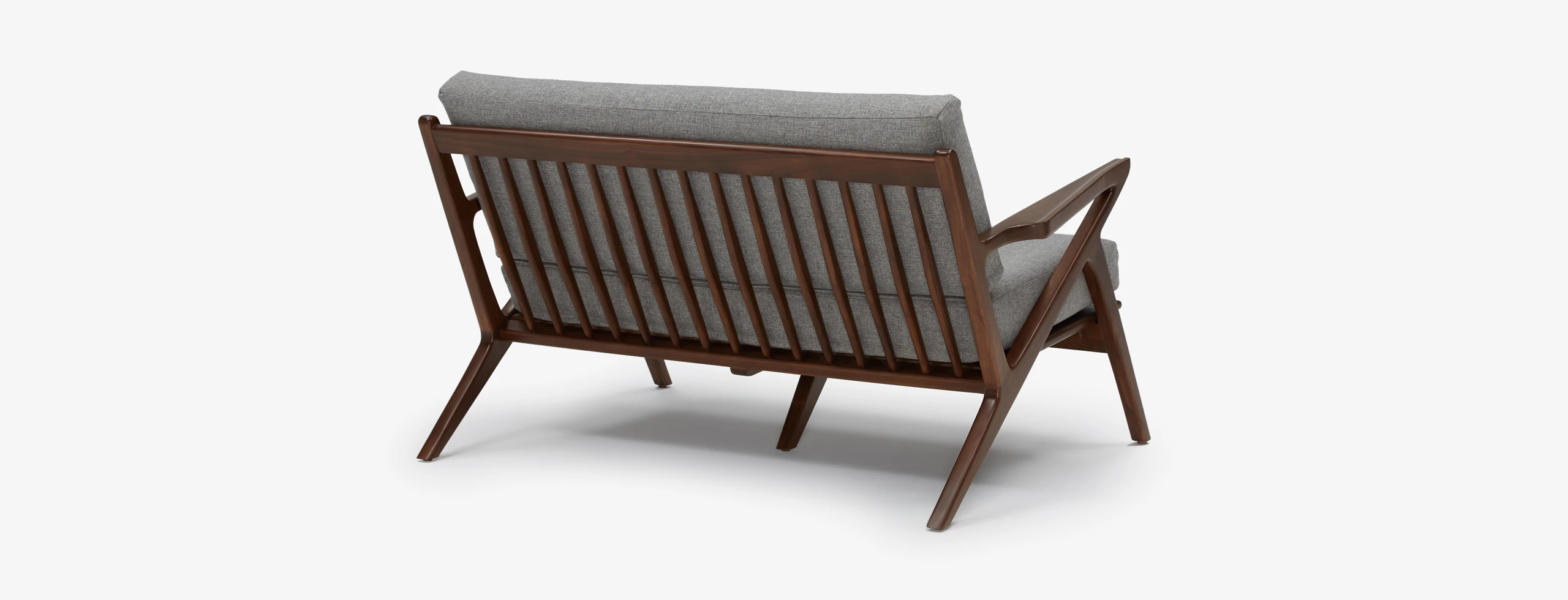Soto Concave Loveseat Taylor Felt Grey