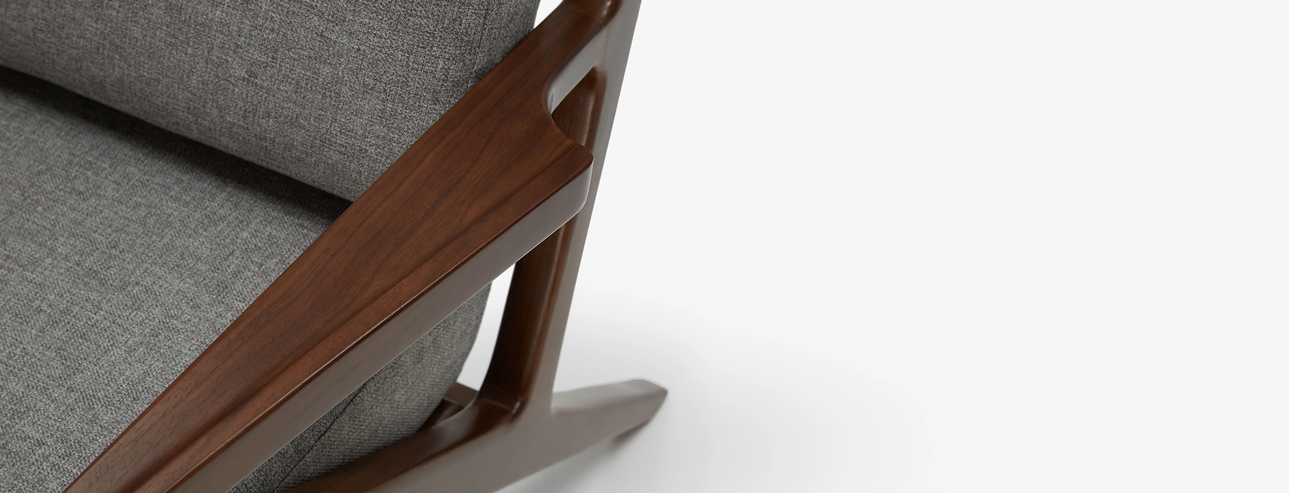 Soto Concave Loveseat Taylor Felt Grey