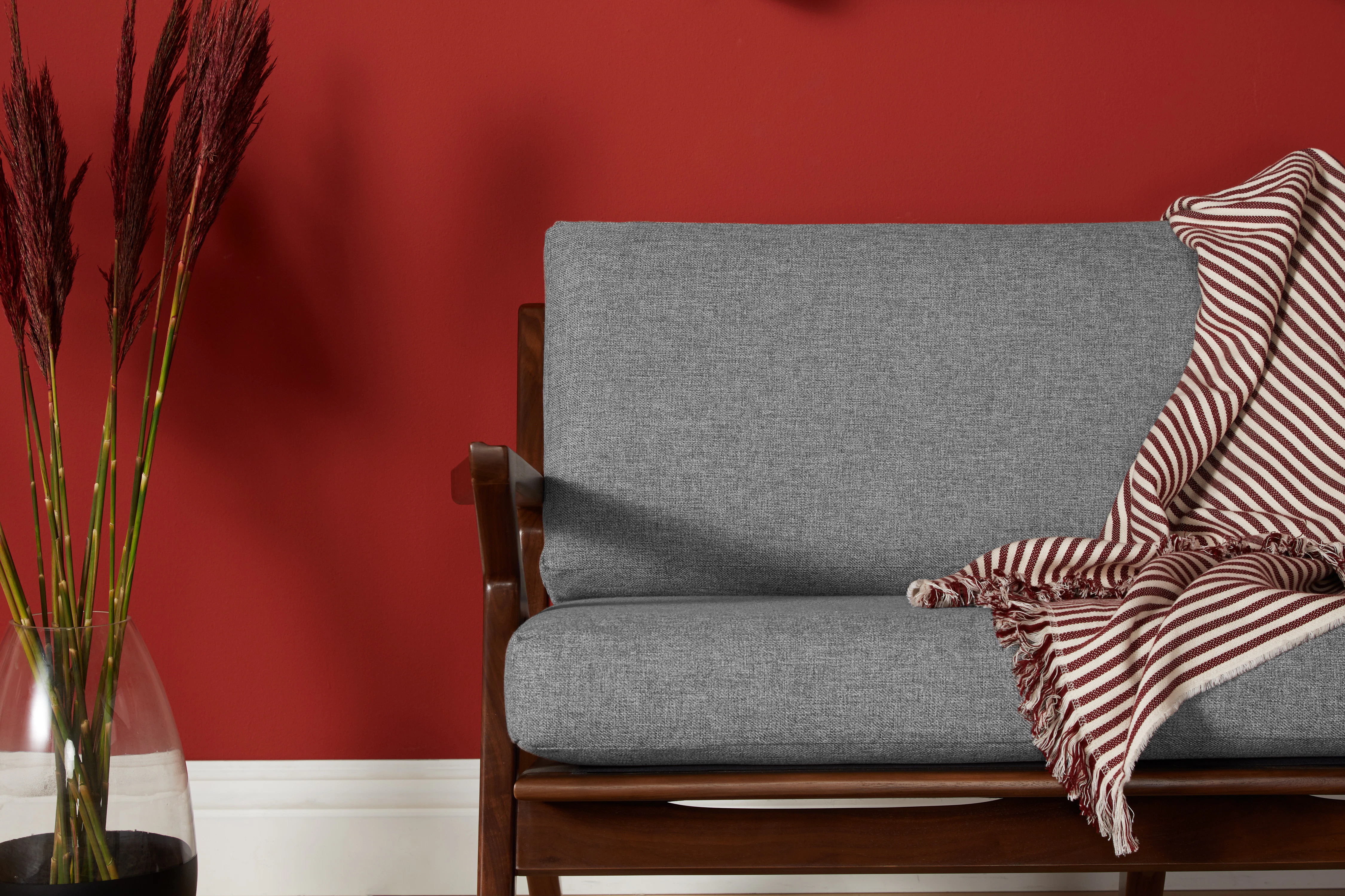 Soto Concave Loveseat Taylor Felt Grey