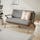 Soto Concave Loveseat Taylor Felt Grey