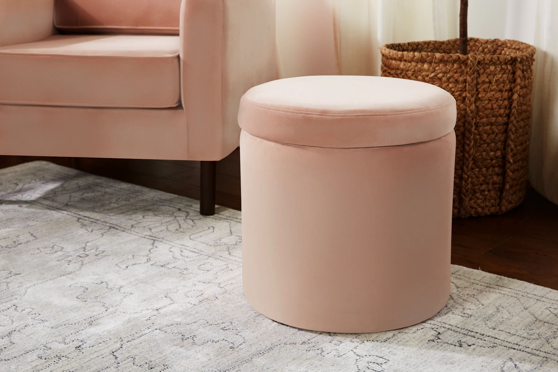 Quinn Petite Storage Ottoman