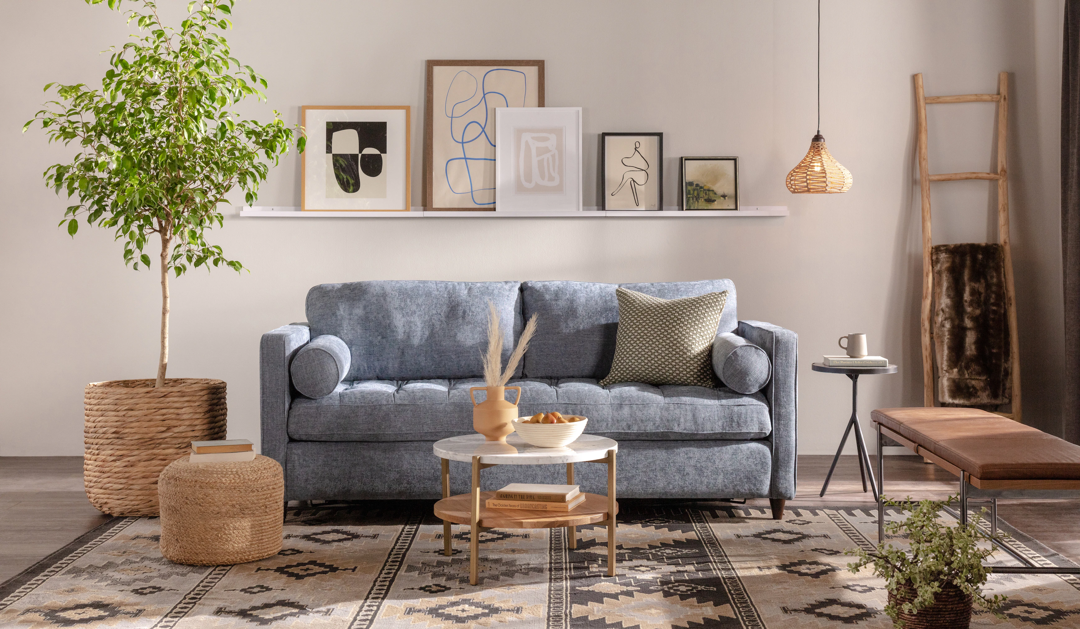 Briar sleeper sofa milo french blue