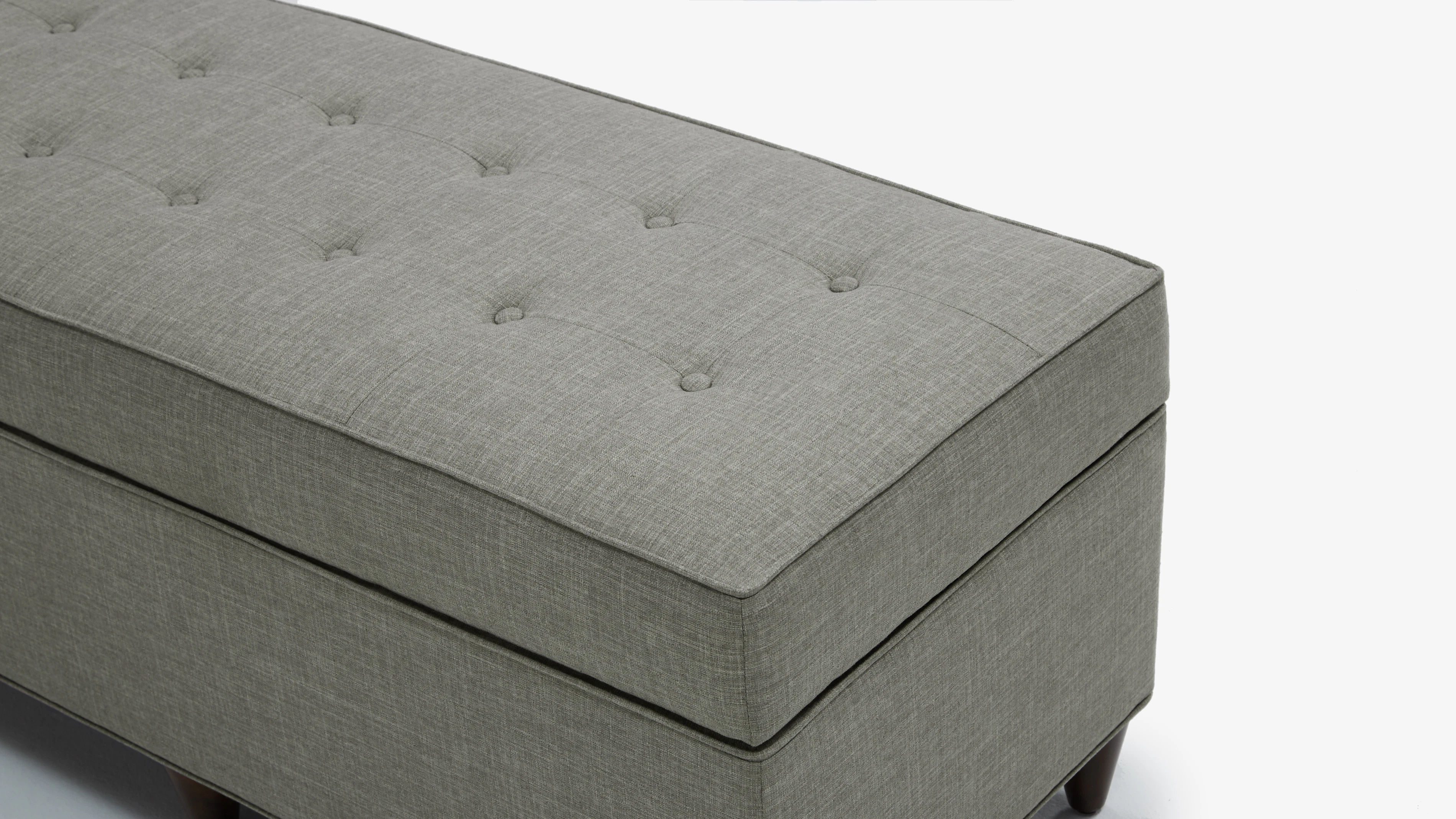 Cammy Bench With Storage Chance Platinum