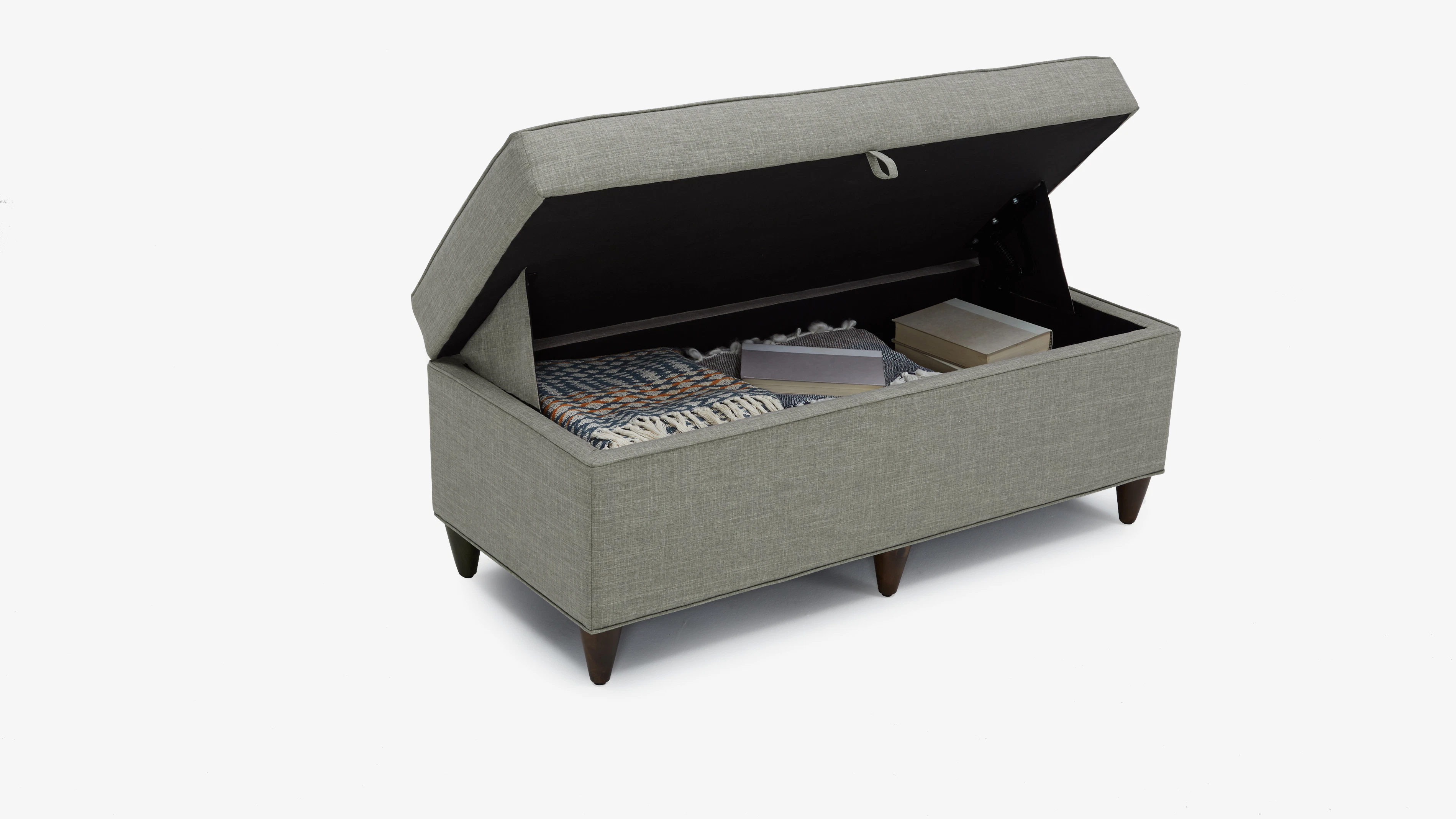 Cammy Bench With Storage Chance Platinum