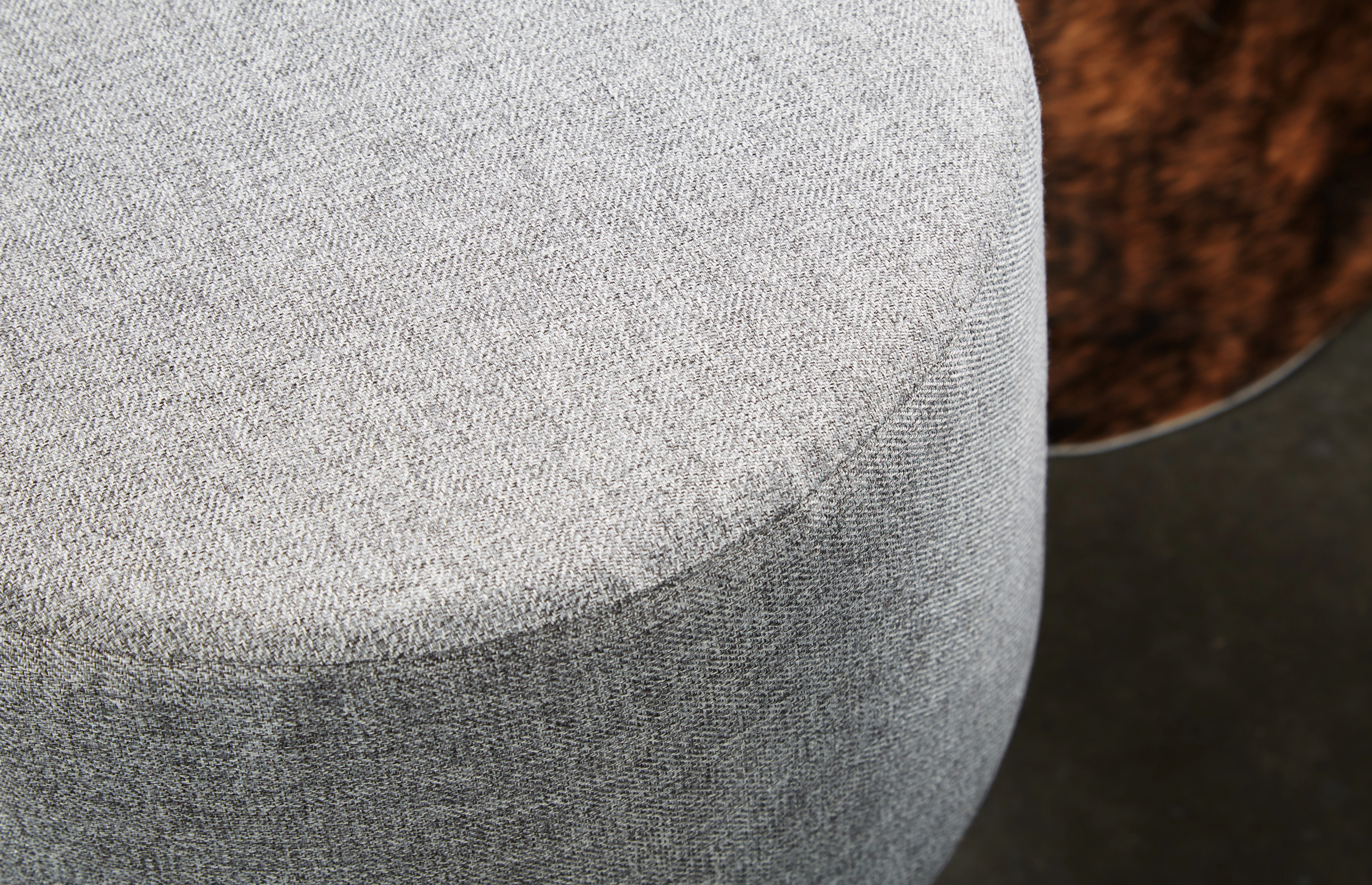 Nettie Ottoman Taylor Felt Grey