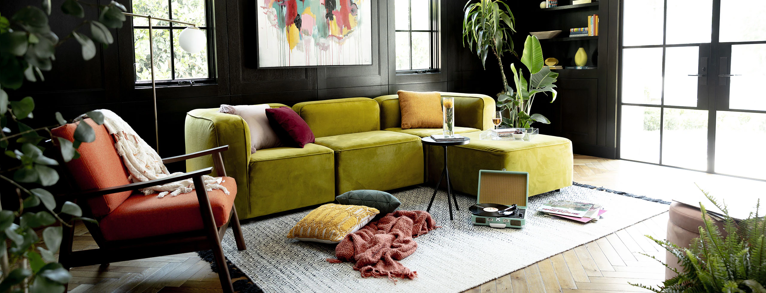 RAW Logan Modular Sectional Royale Apple