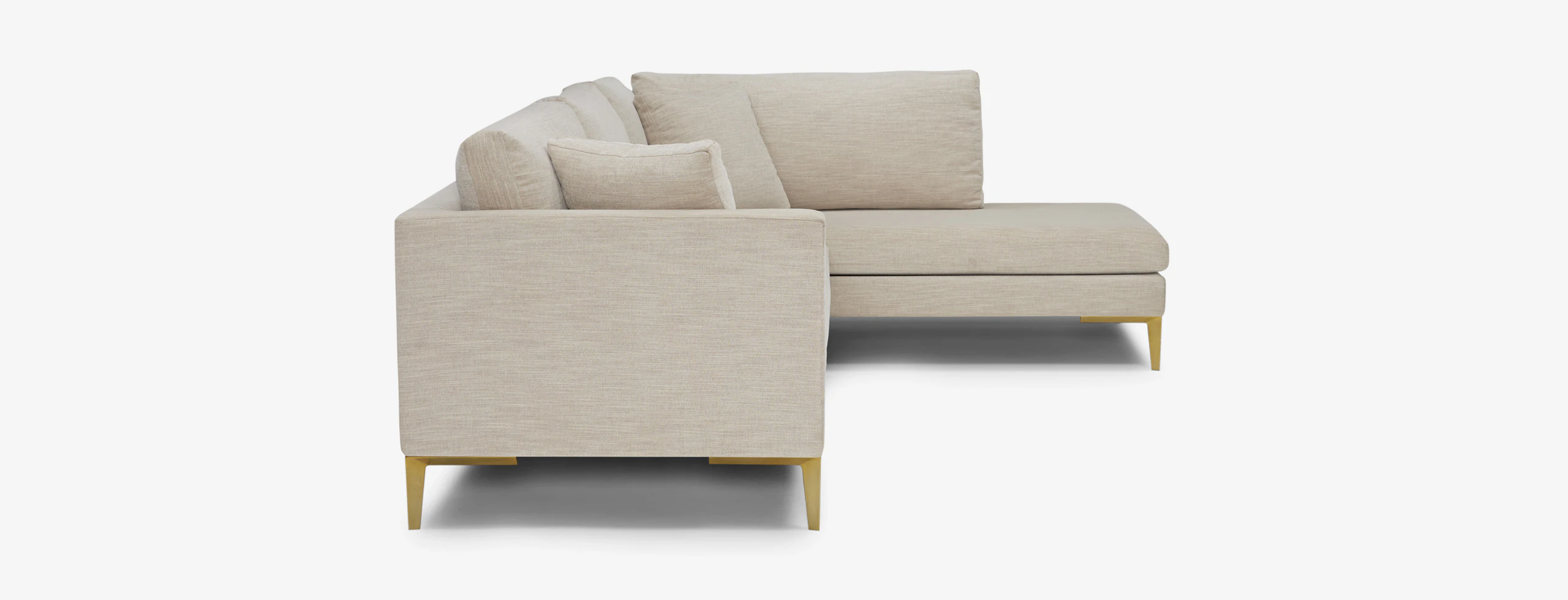 Ainsley Sectional with Bumper Lucky Divine Flip