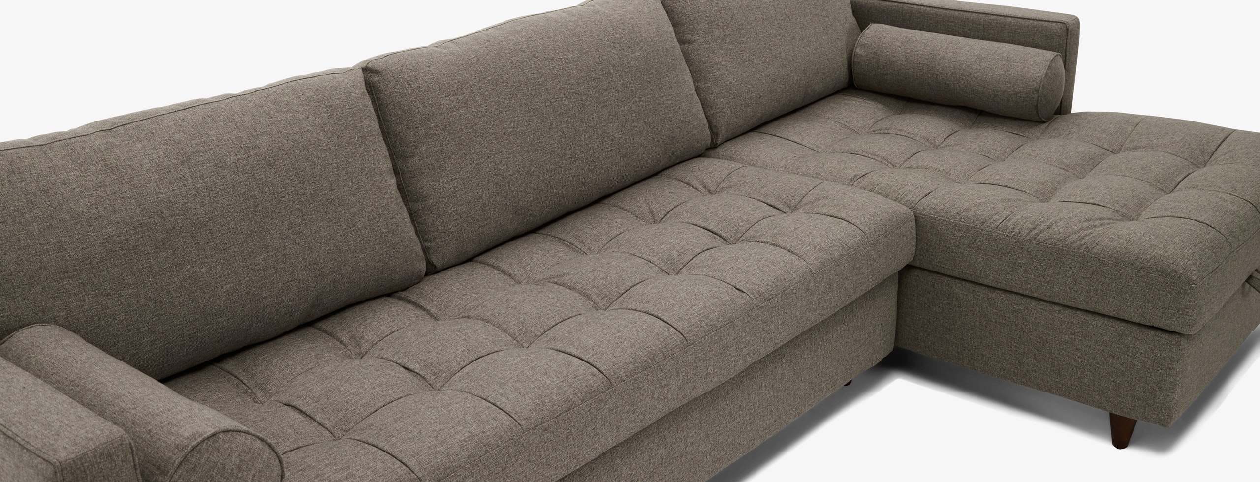 Briar Sleeper Storage Sectional Taylor Felt Gray