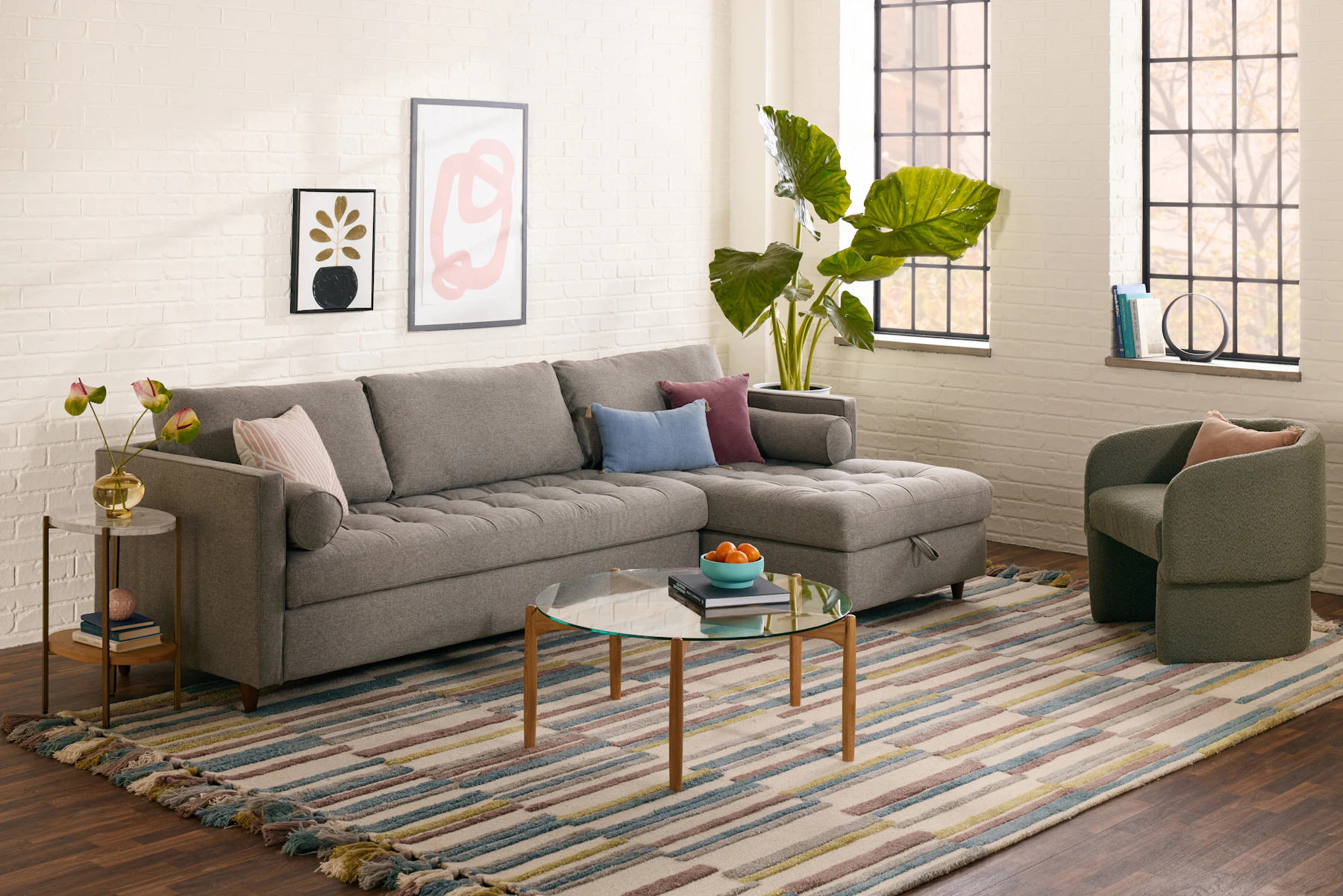 Briar Sleeper Storage Sectional