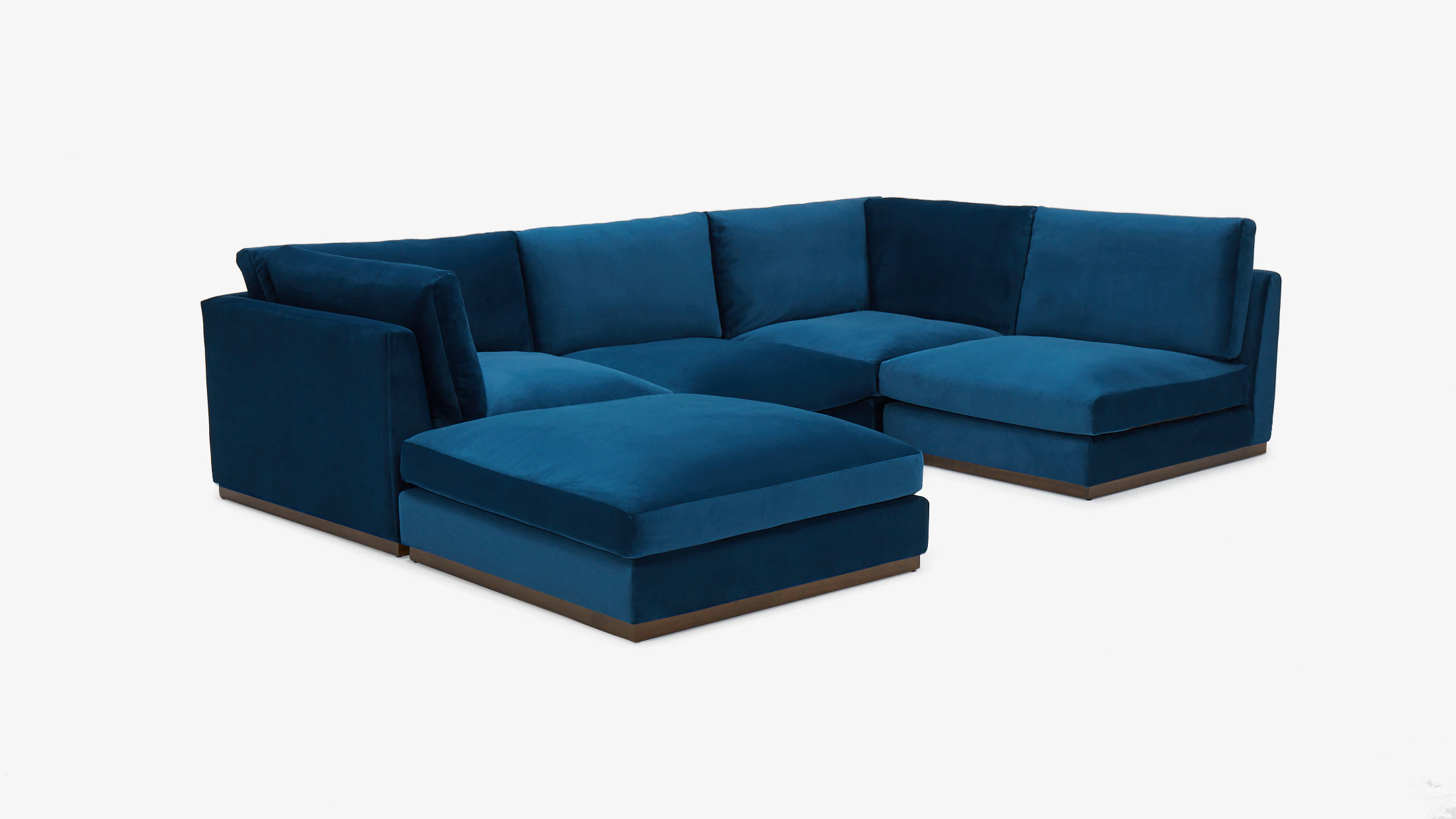 Holt Sofa Chaise Sectional Royale Cobalt