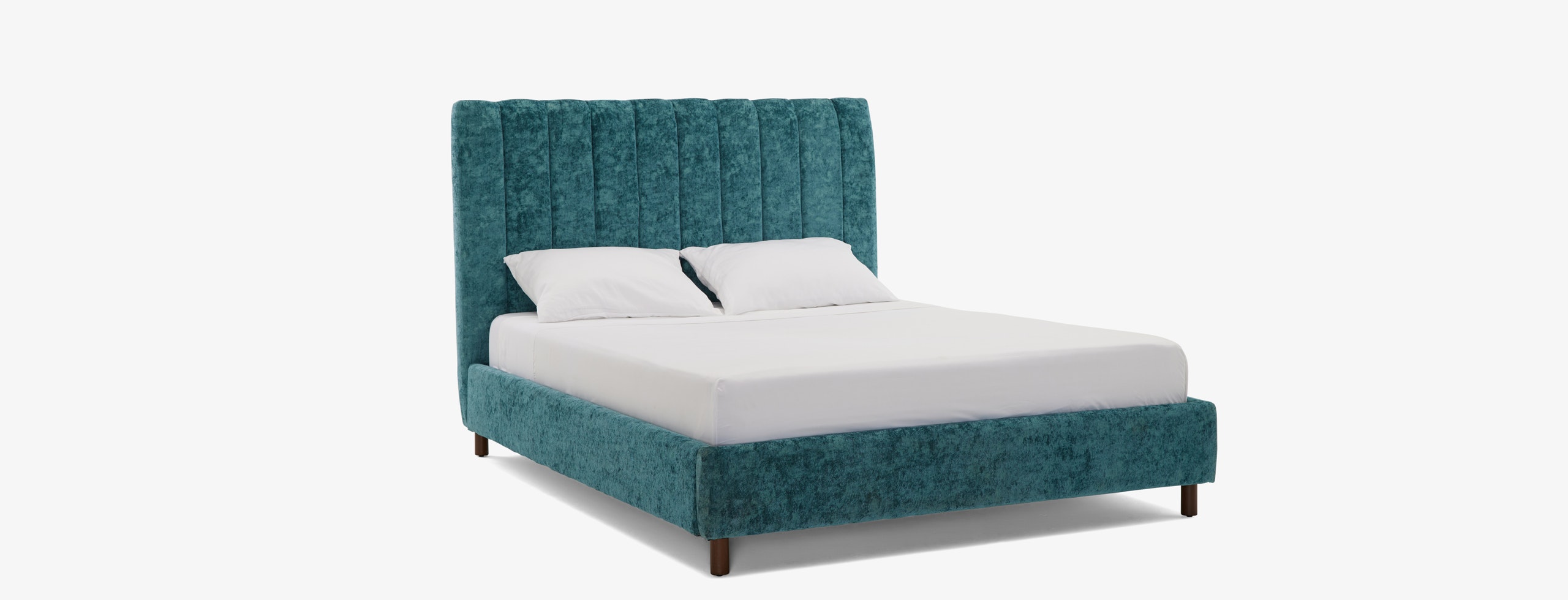 Blue Lotta Mid Century Modern Bed Cody Pacific Mocha Cal King