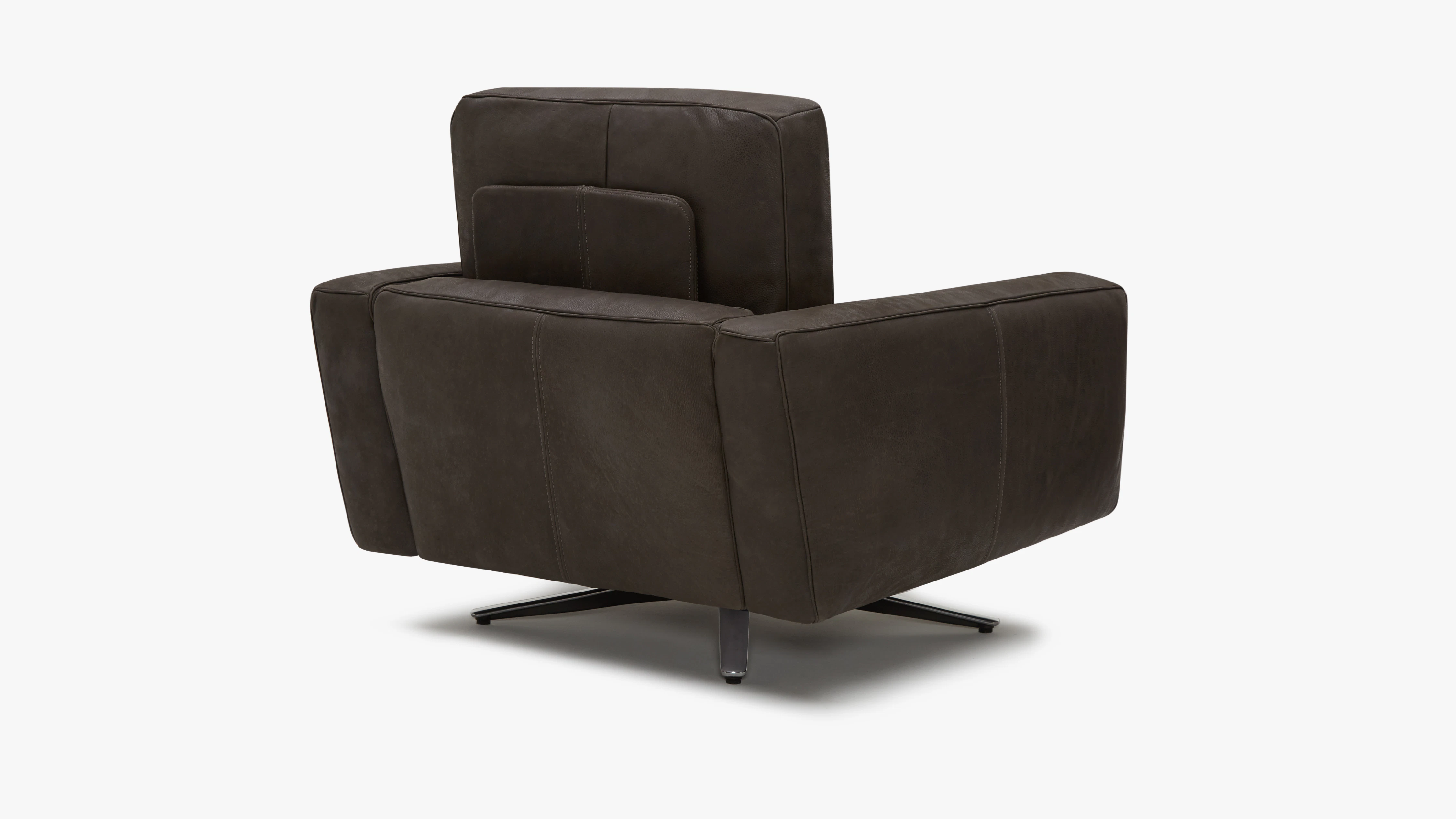 Nova Leather Swivel Chair Toledo Graphite