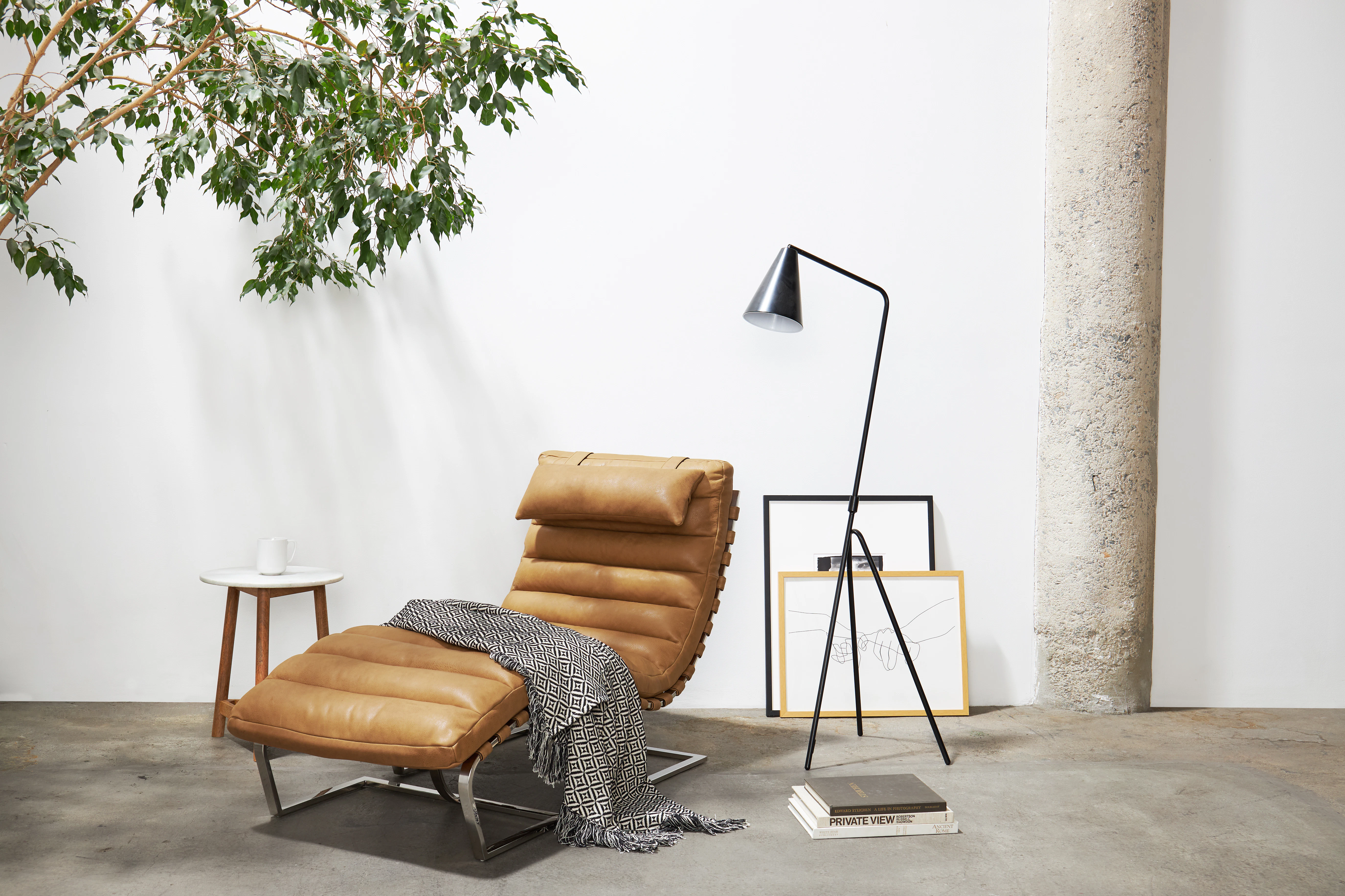 Halston Leather Chair Toledo Camel