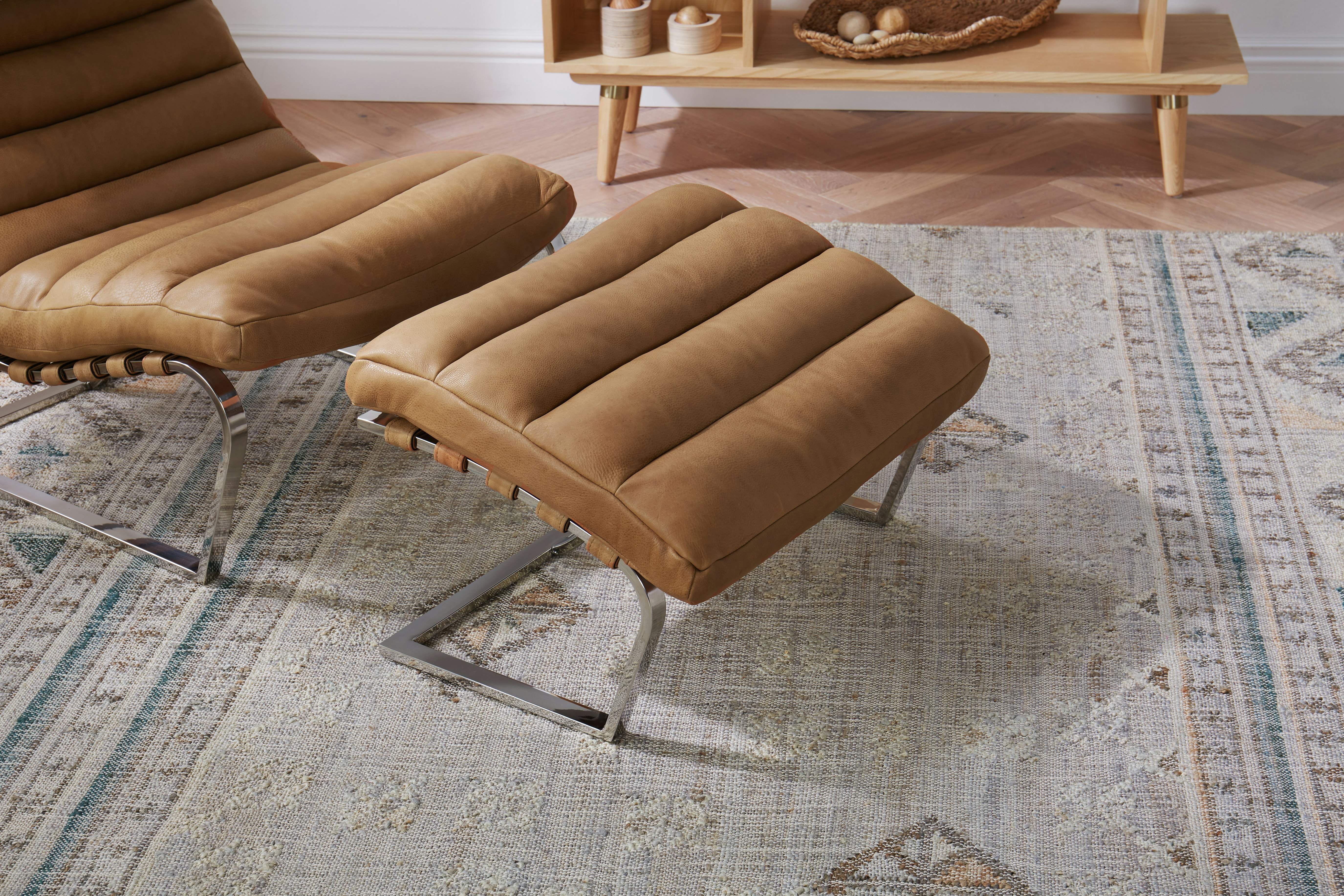 Joybird leather ottoman hotsell