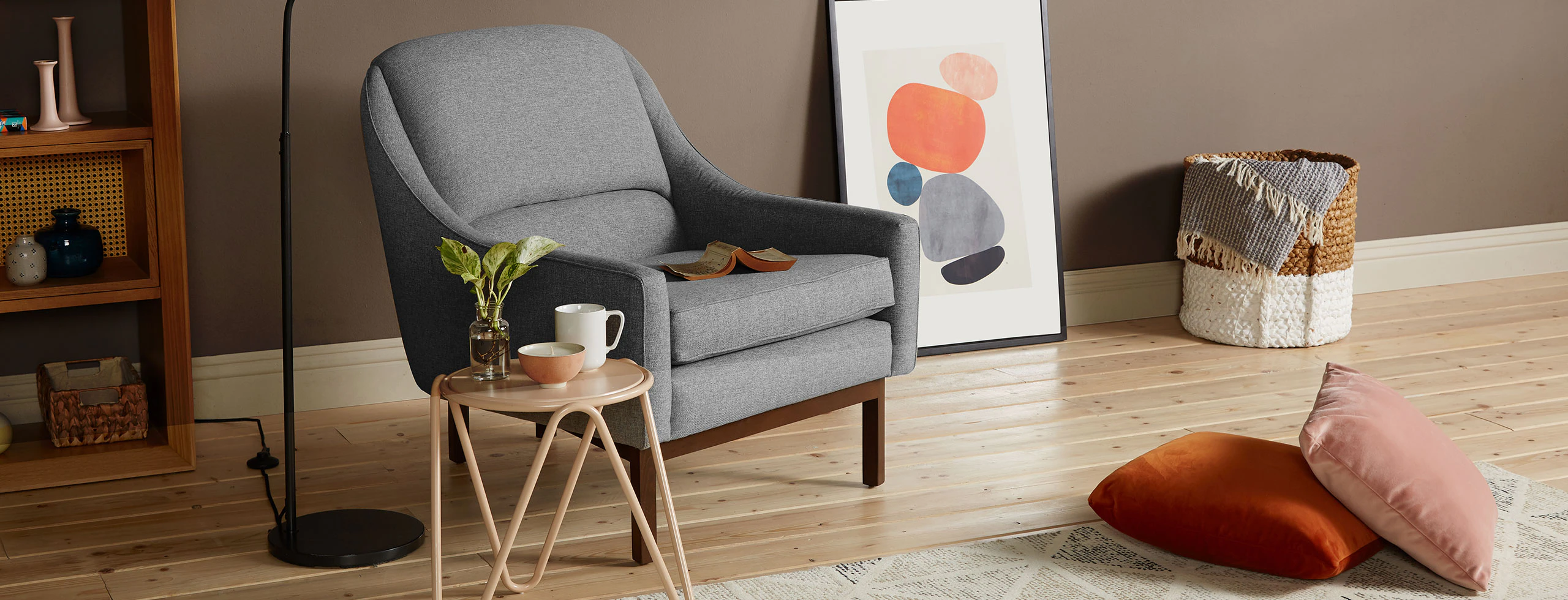 Knight Chair Taylor Felt Grey